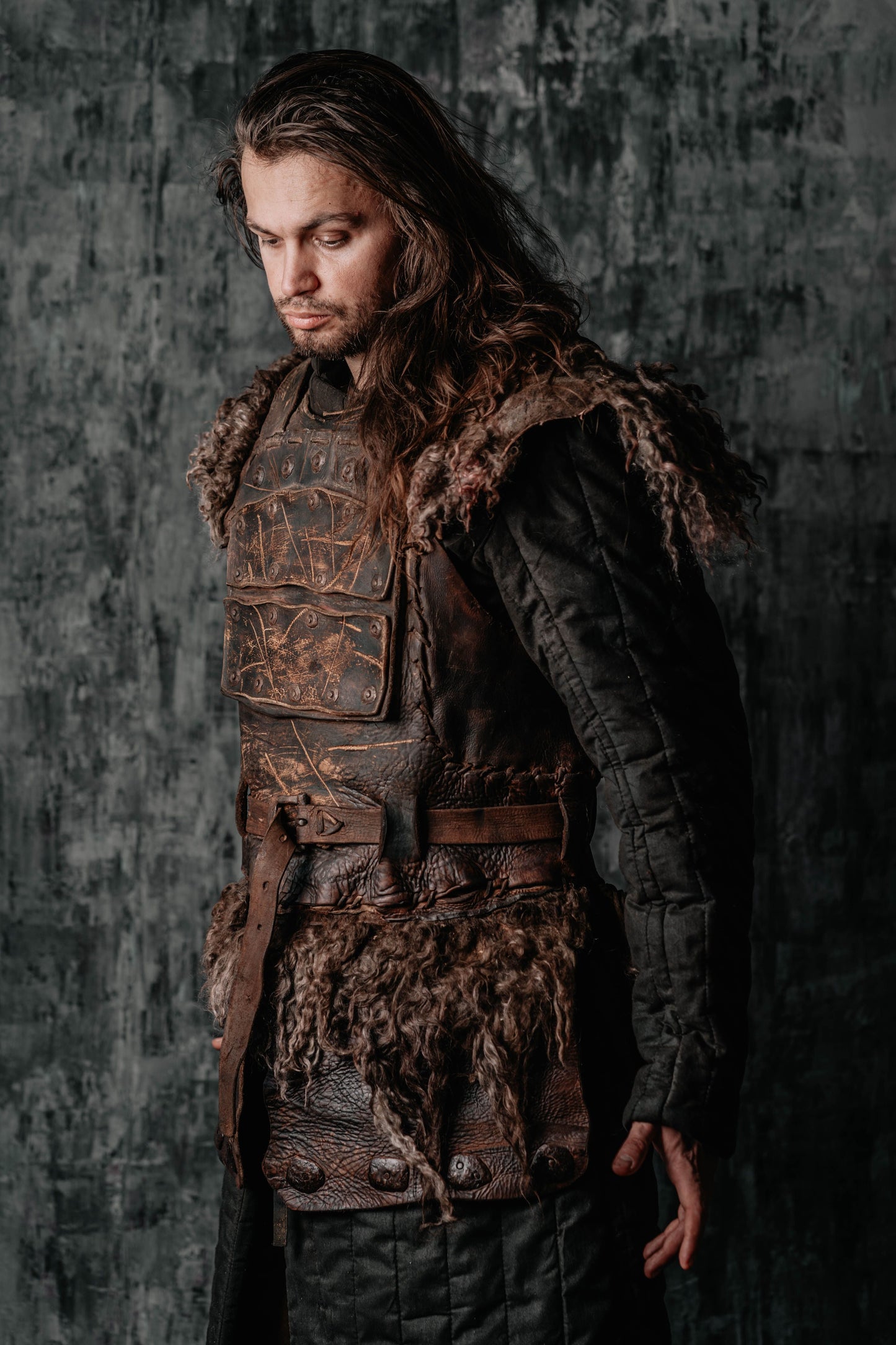 Viking larp armor with bass accents - SokolArmory