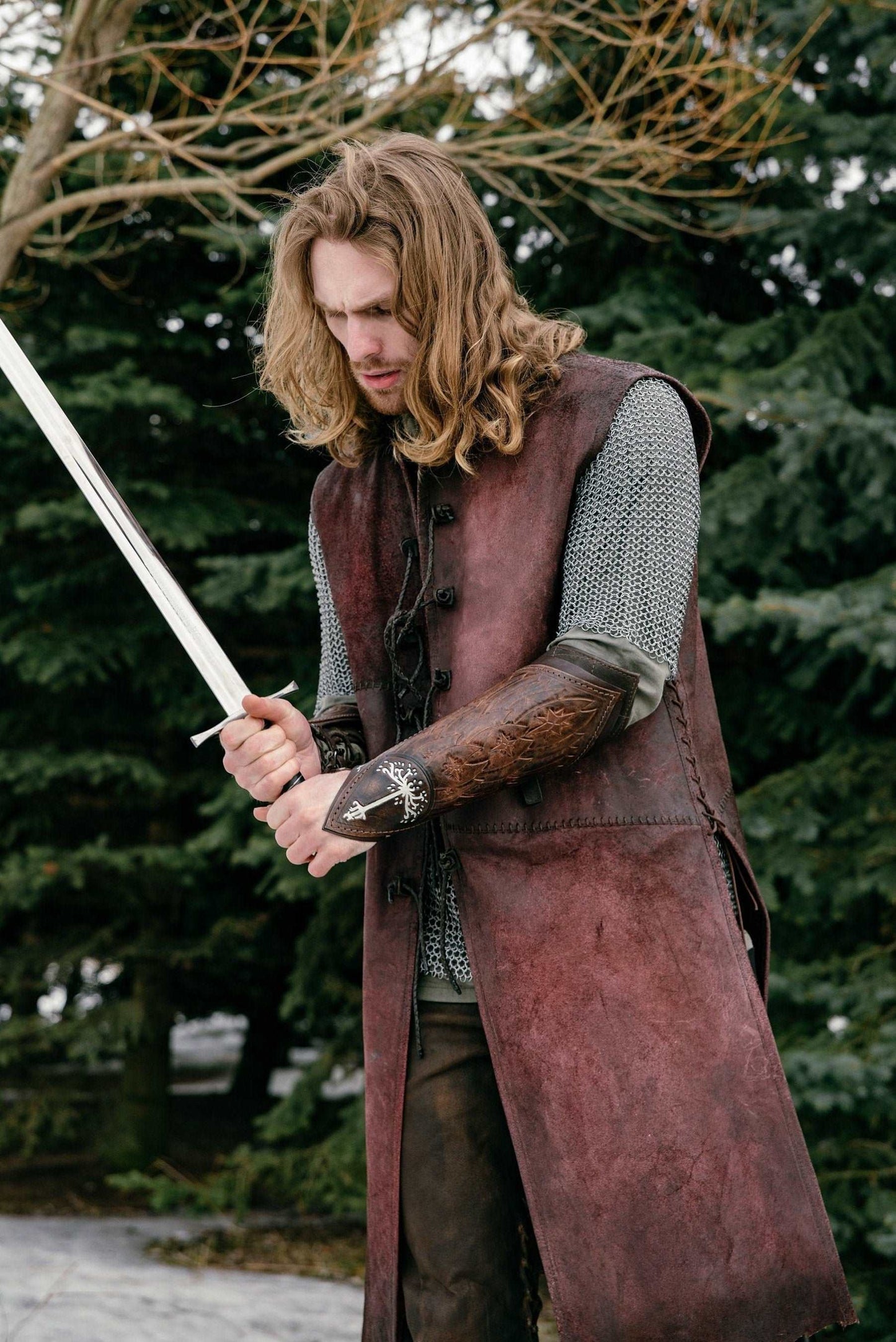 Aragorn leather vest (Lord of the Rings) - SokolArmory