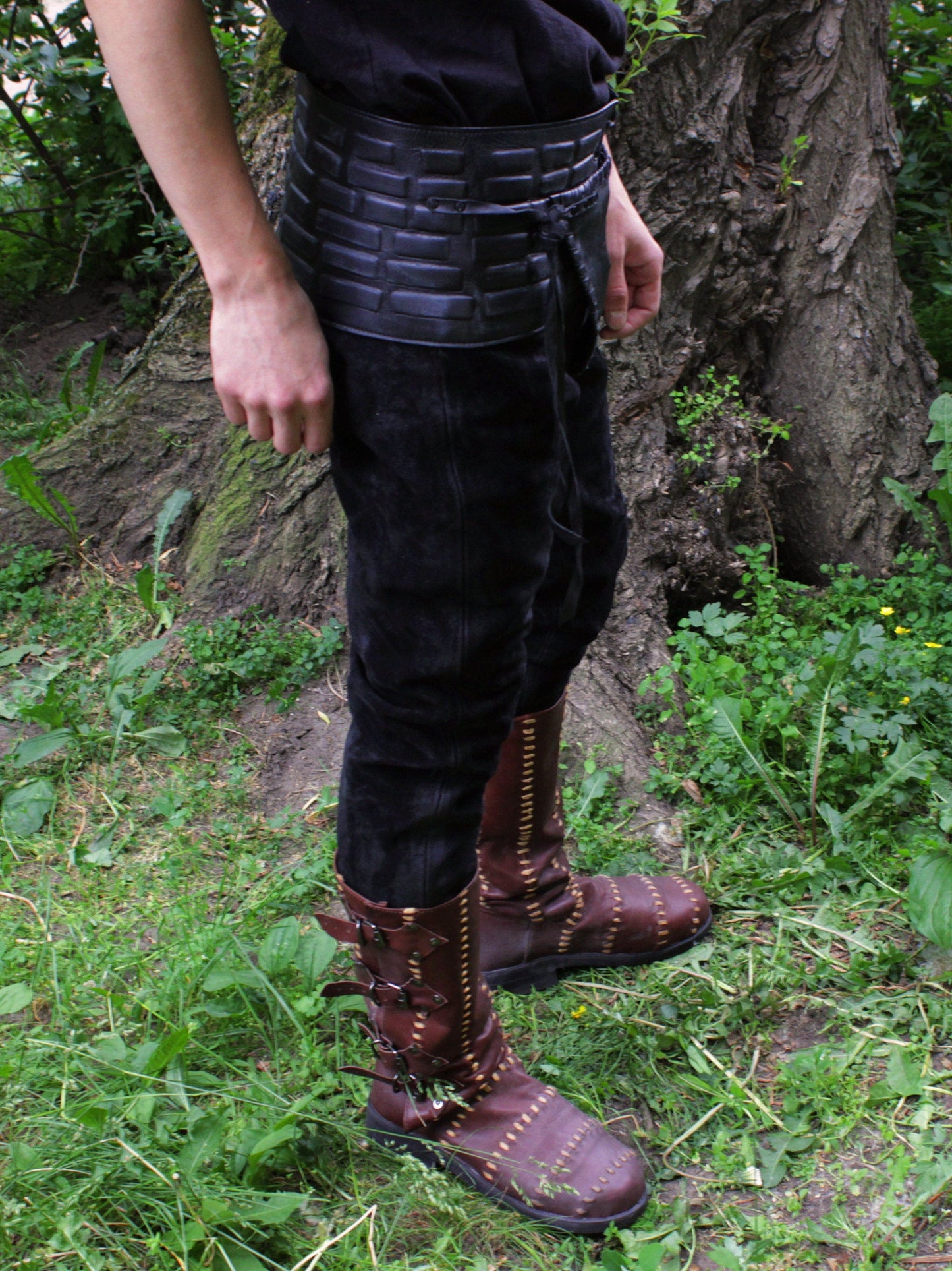 Viking leather trousers - SokolArmory