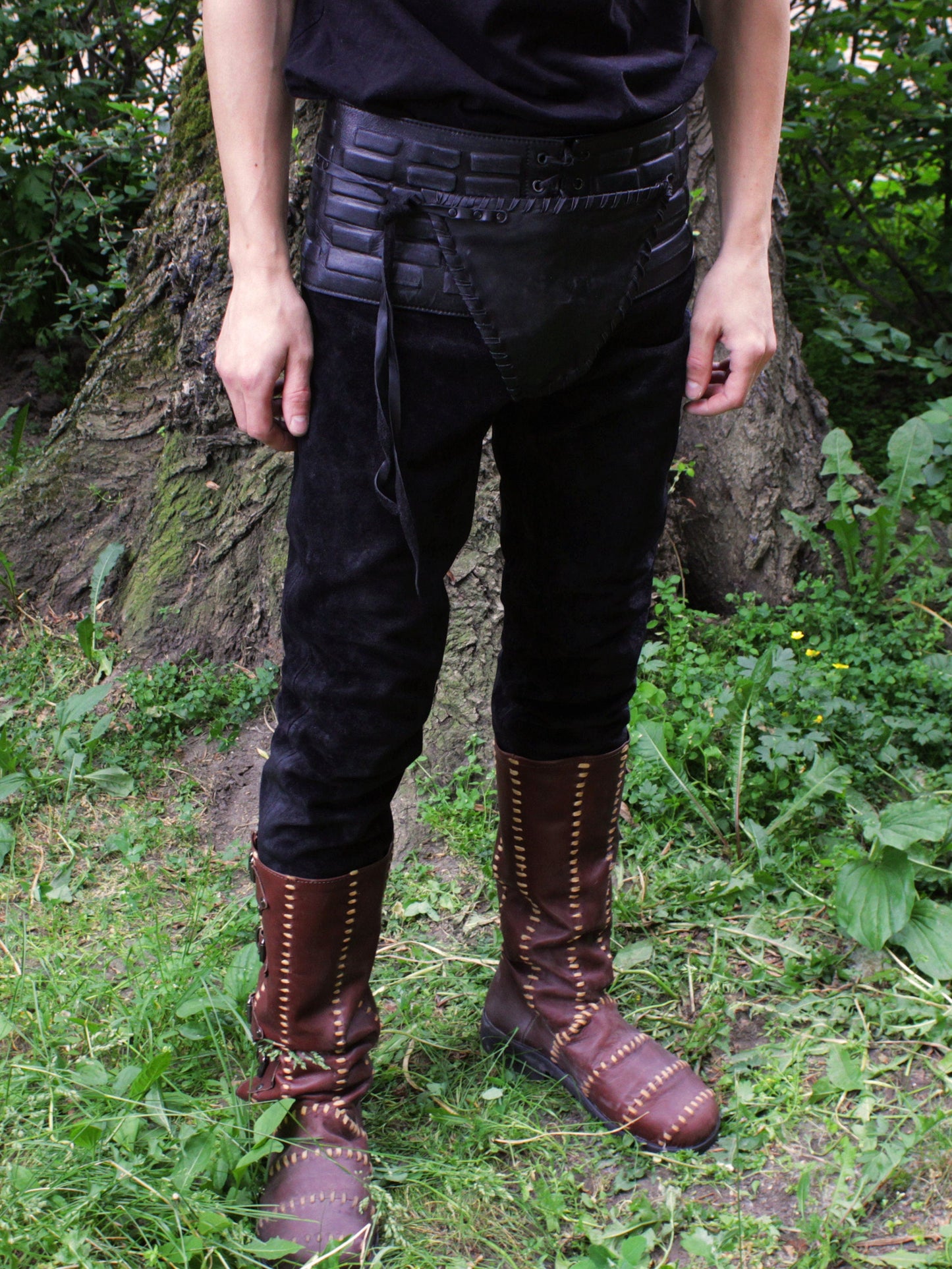 Viking leather trousers - SokolArmory