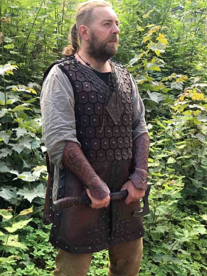Lamellar leather armor "Bear" - SokolArmory