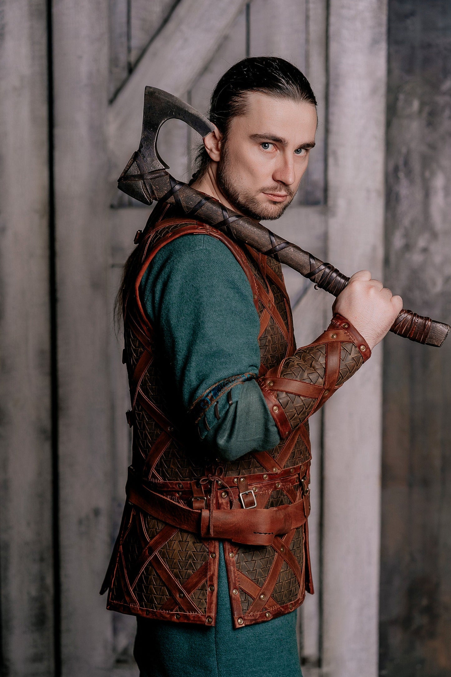 Viking Larp leather armor - SokolArmory