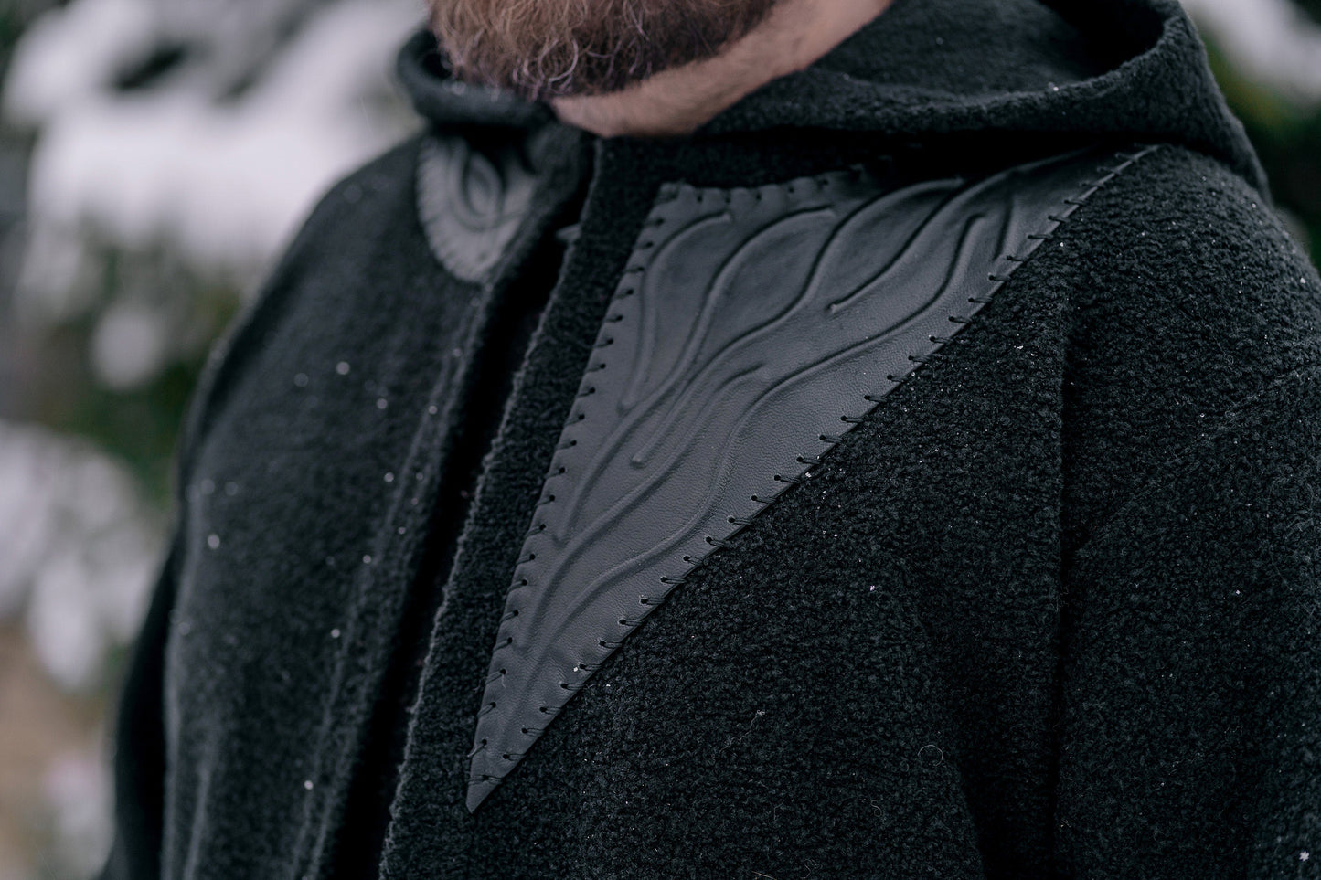 Ragnar wool jacket with hood (Vikings) - SokolArmory