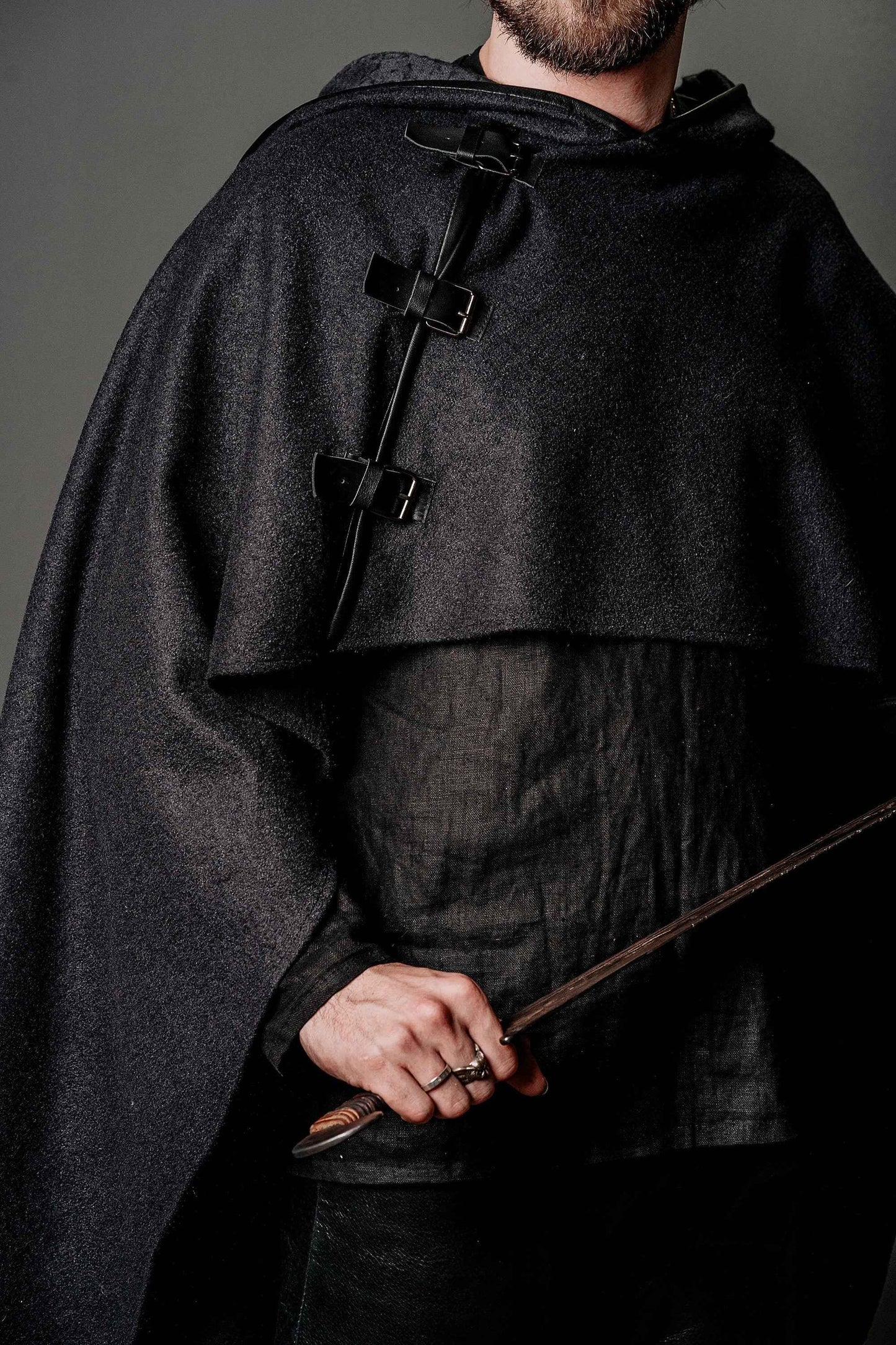 Wool cloak with hood - SokolArmory