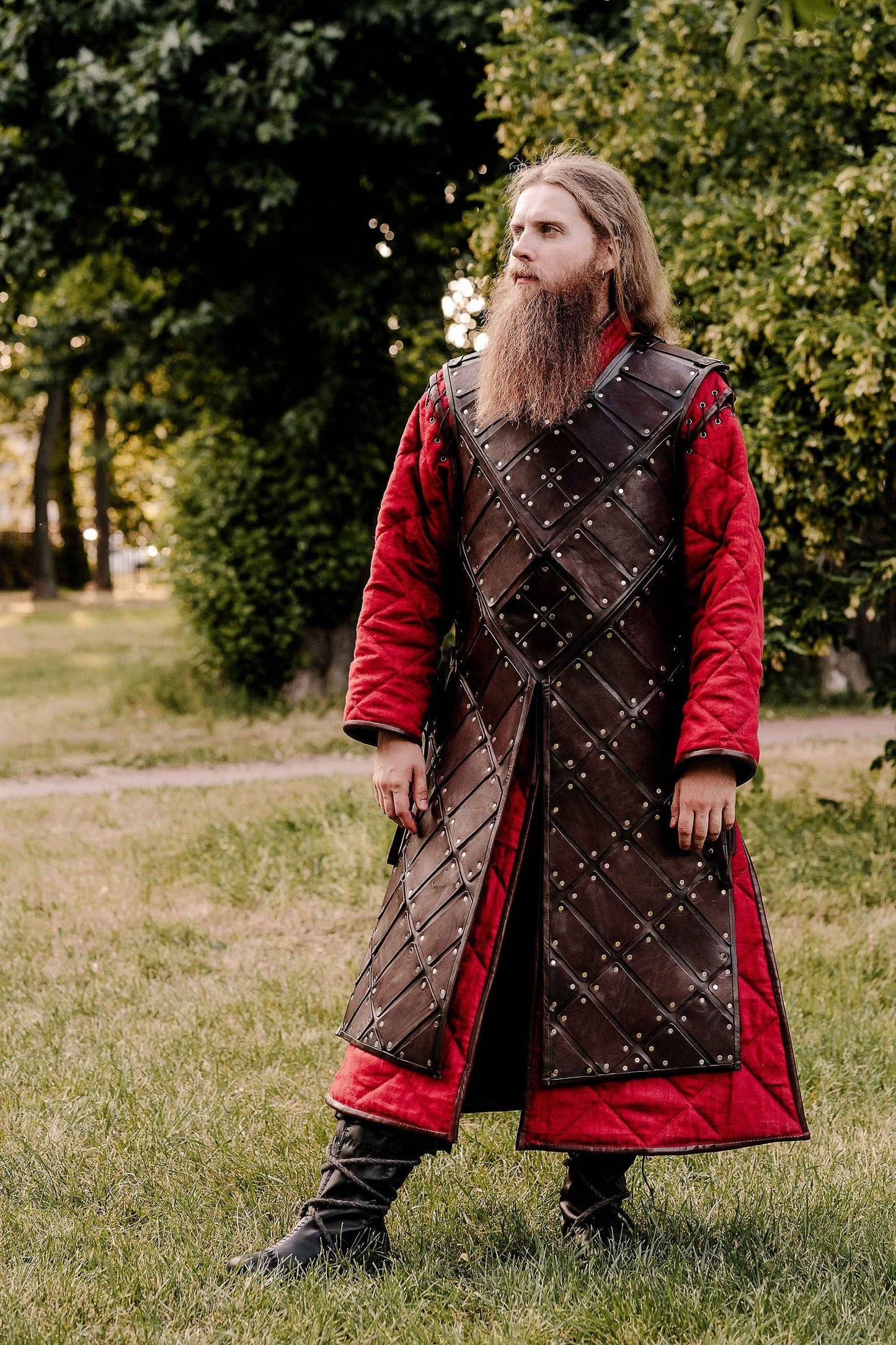 Larp leather brigandine - SokolArmory