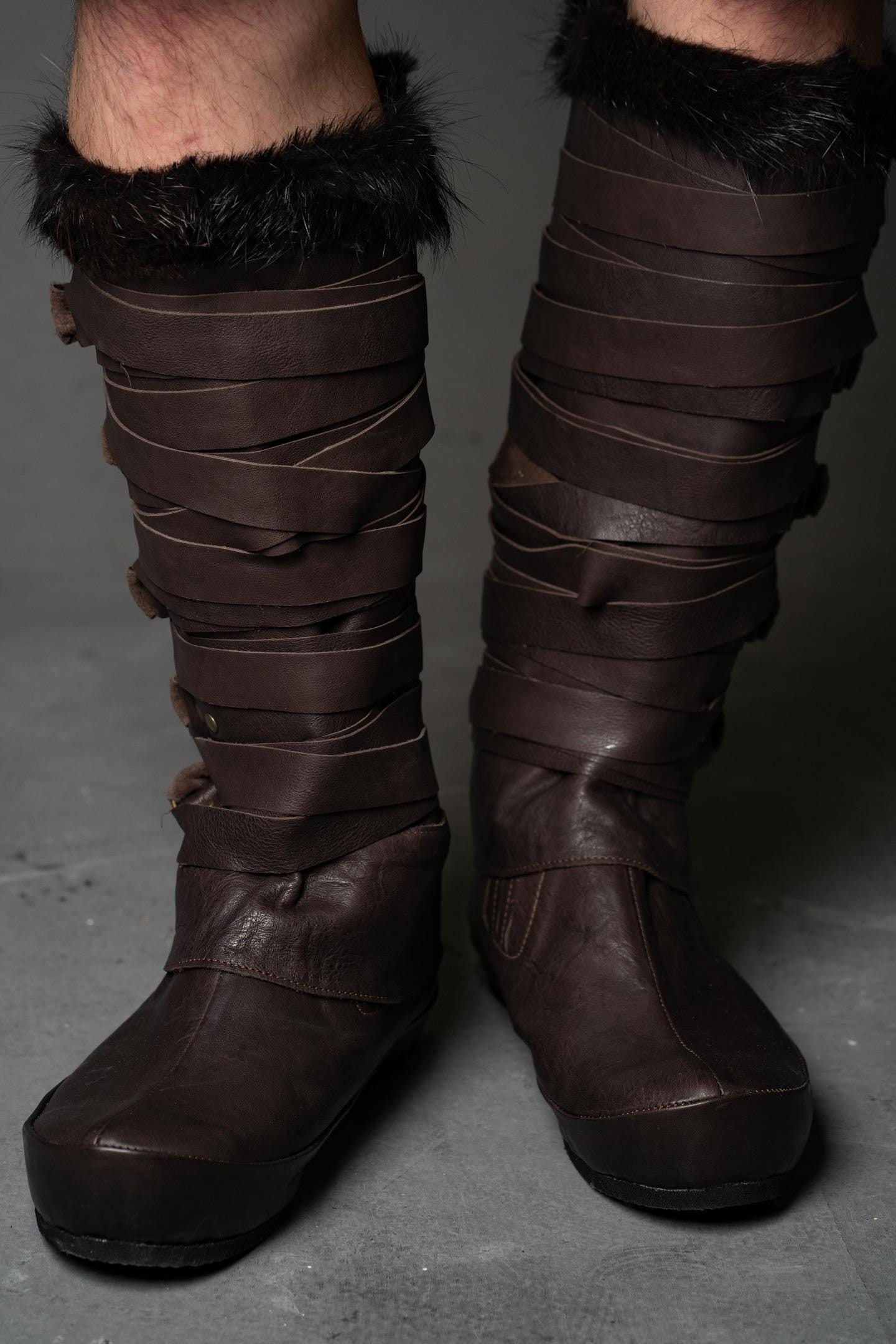 Brown Leather Boots "Assassin" - SokolArmory
