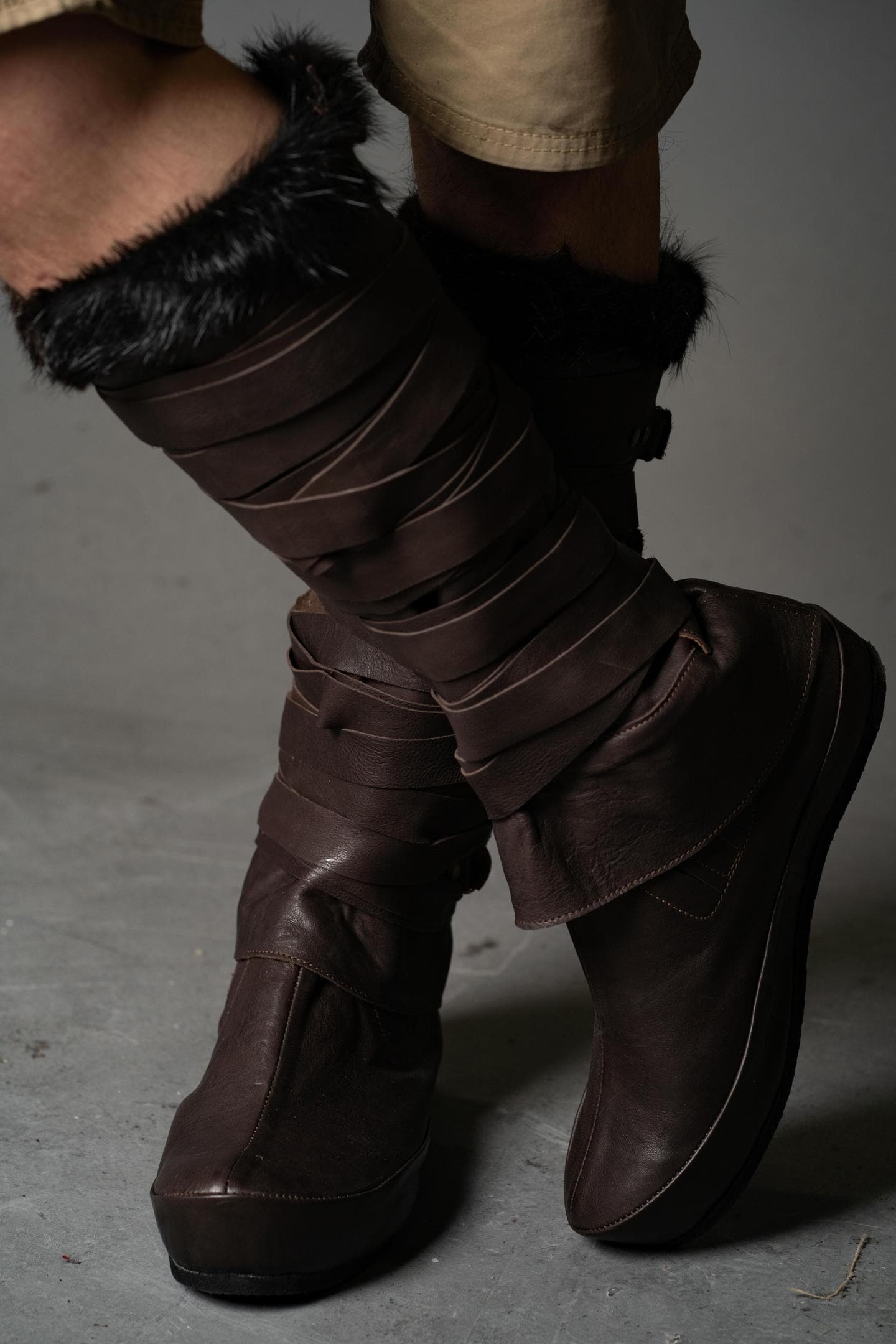 Brown Leather Boots "Assassin" - SokolArmory