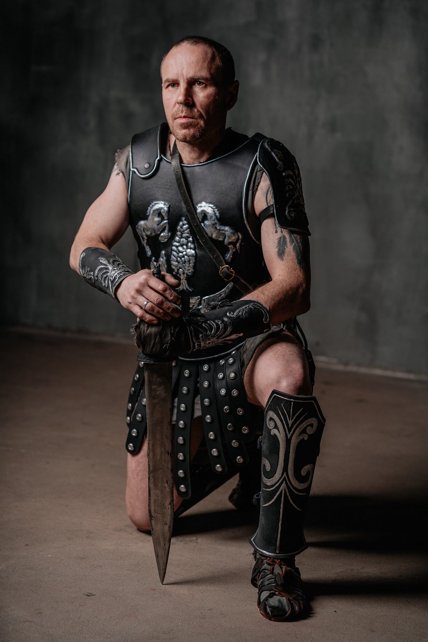 Leather gladiator sandals - SokolArmory