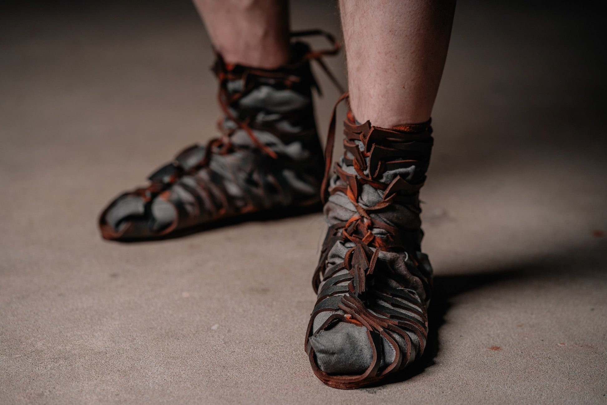Leather gladiator sandals - SokolArmory