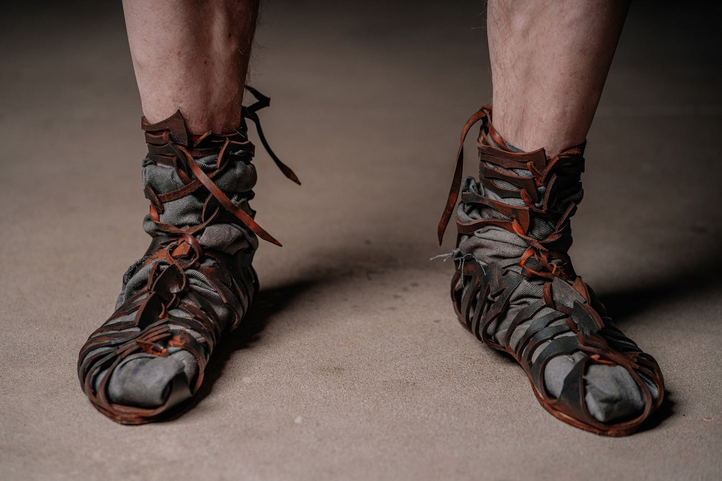 Leather gladiator sandals - SokolArmory
