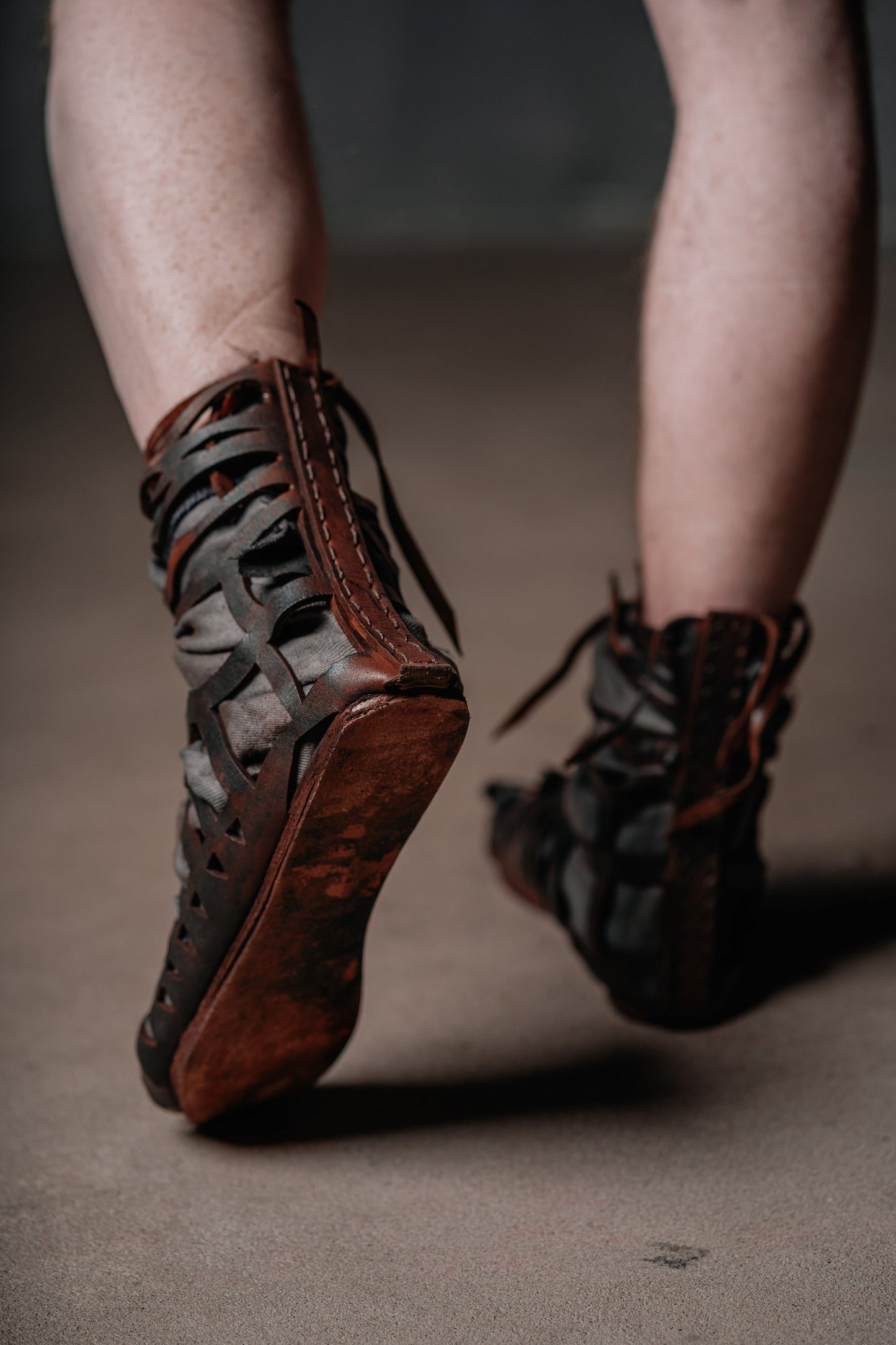 Leather gladiator sandals - SokolArmory