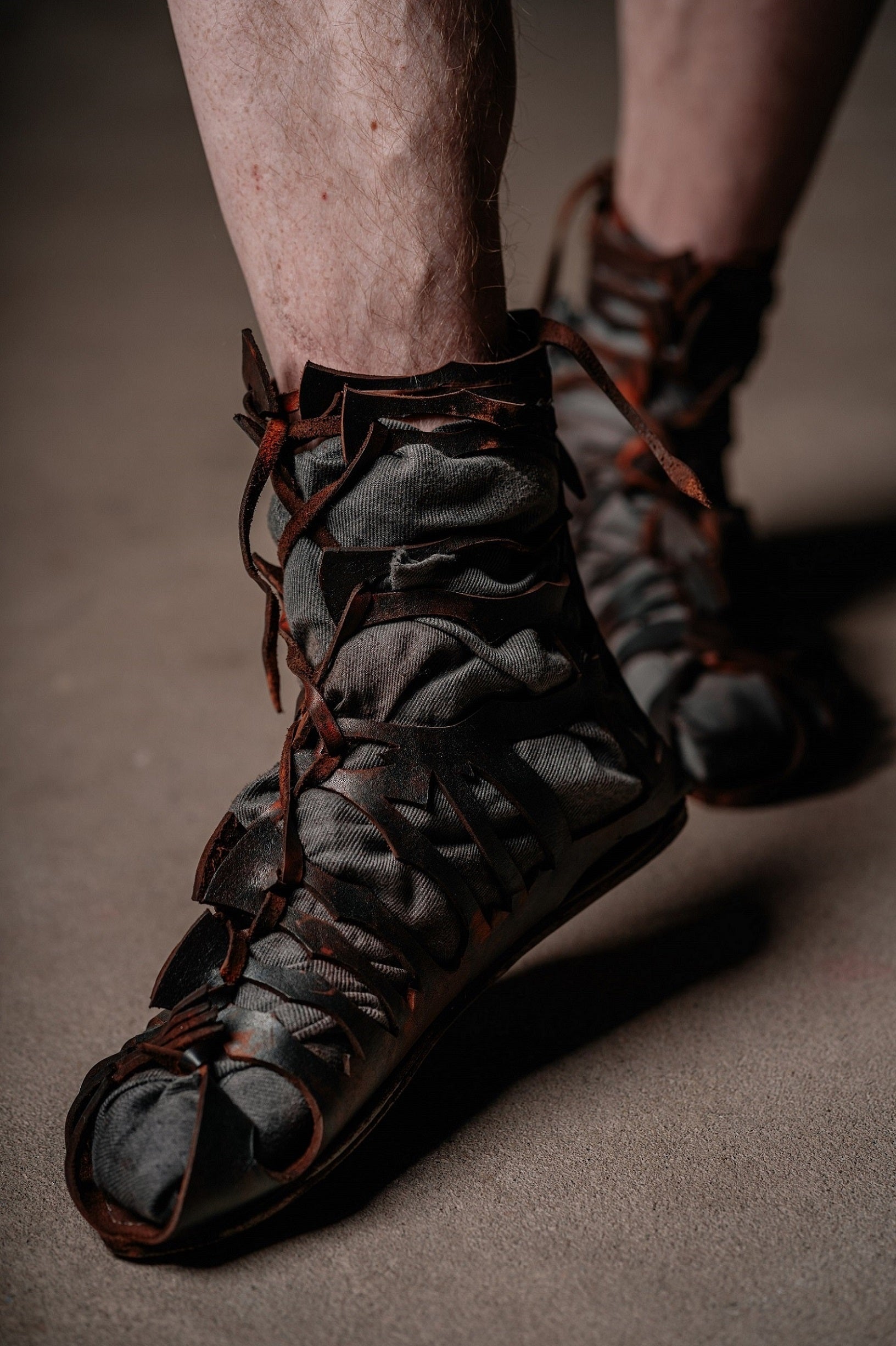 Leather gladiator sandals - SokolArmory