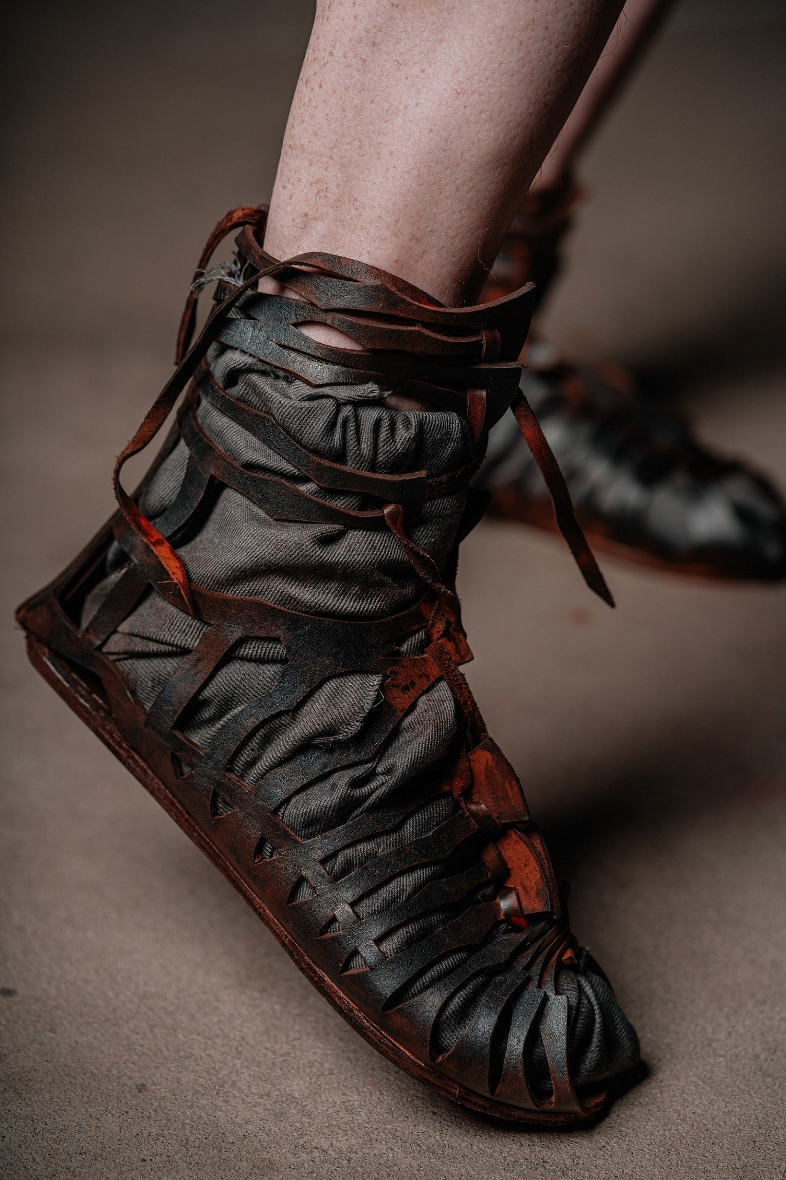 Leather gladiator sandals - SokolArmory