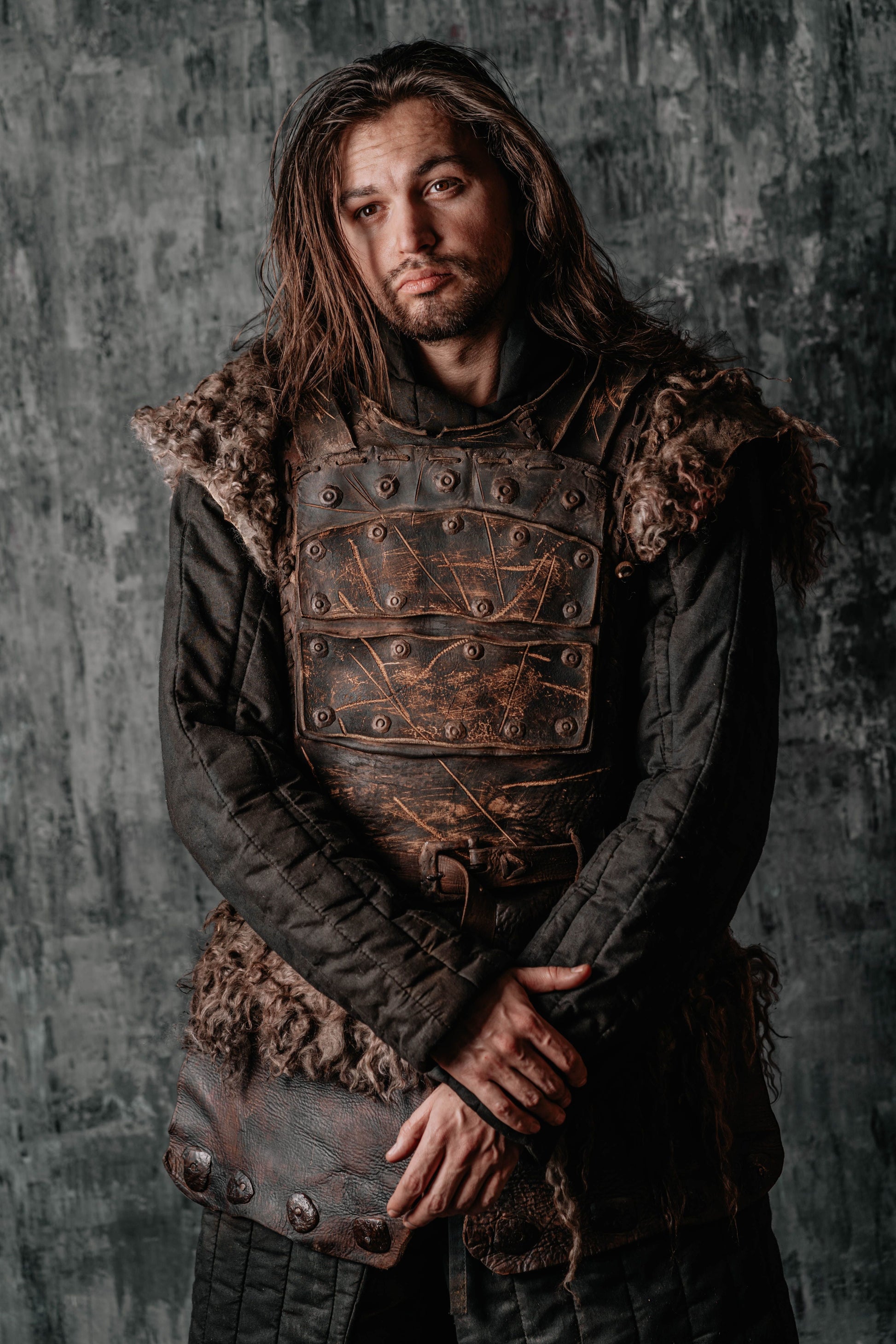 Viking larp armor with bass accents - SokolArmory