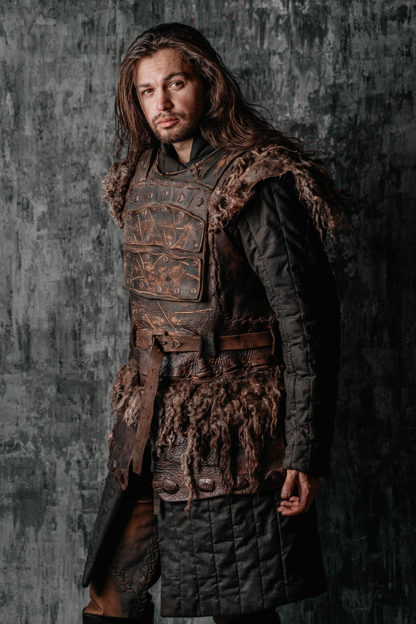 Viking larp armor with bass accents - SokolArmory