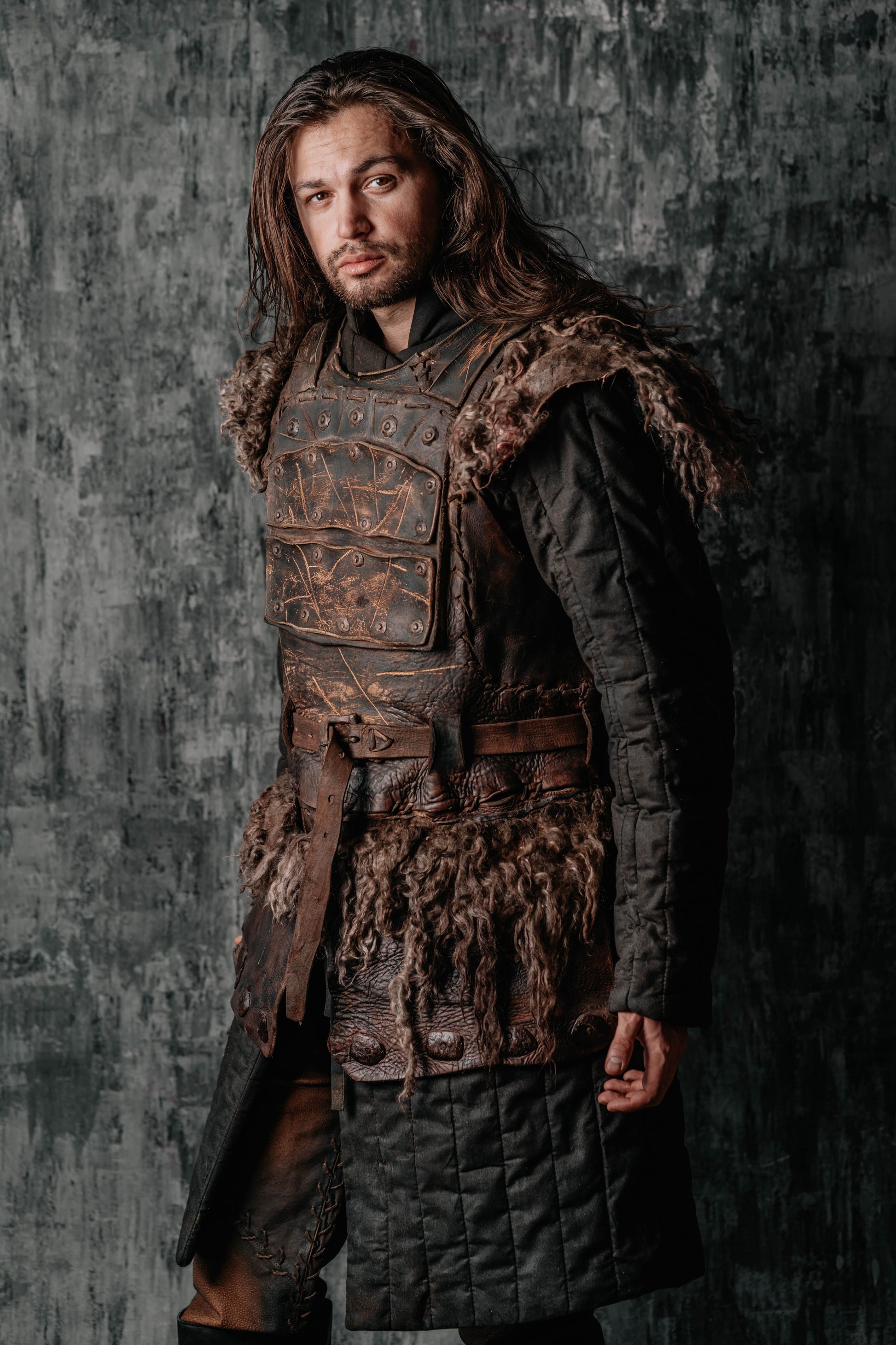 Viking larp armor with bass accents - SokolArmory