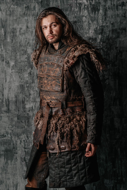 Viking larp armor with bass accents - SokolArmory