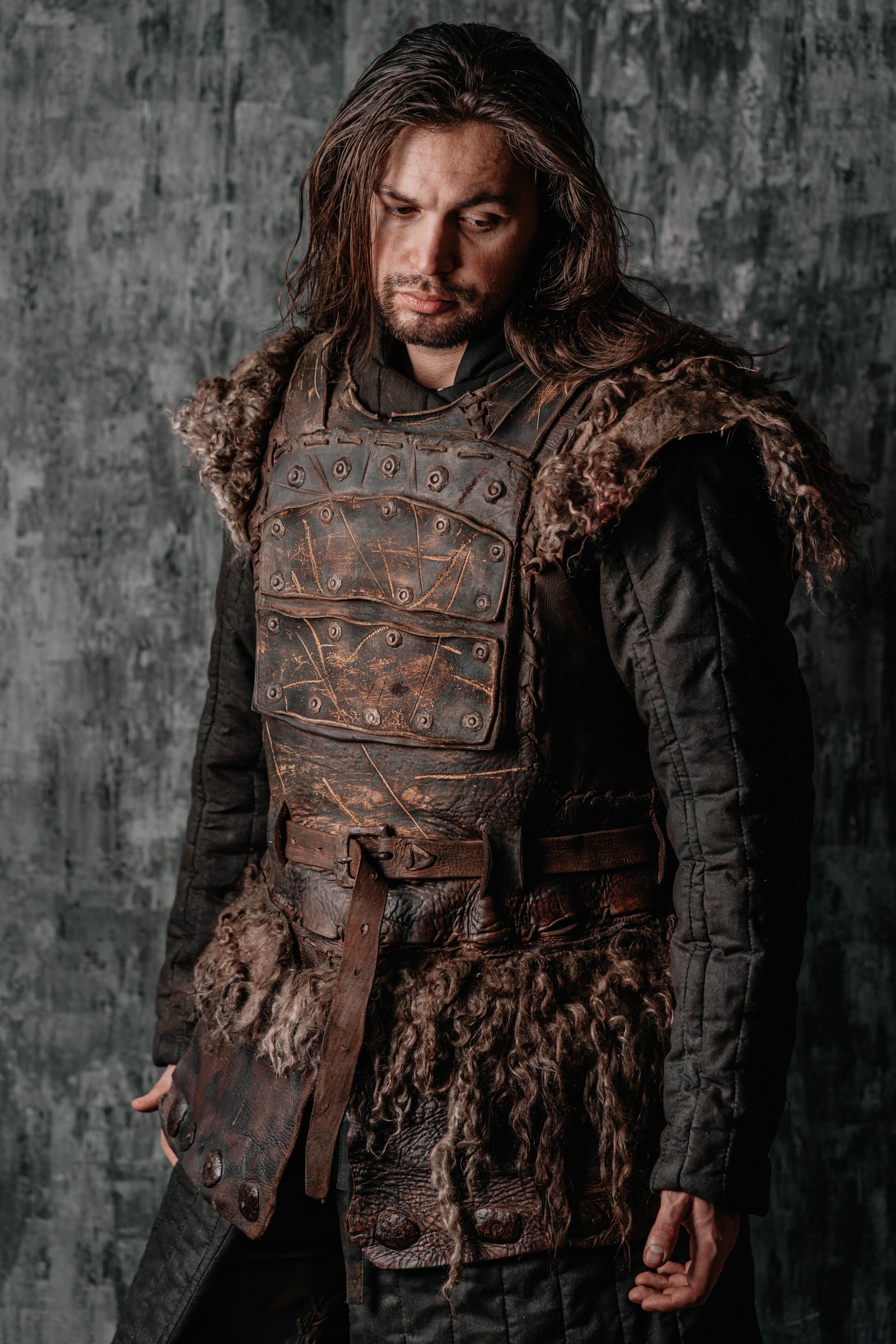 Viking larp armor with bass accents - SokolArmory