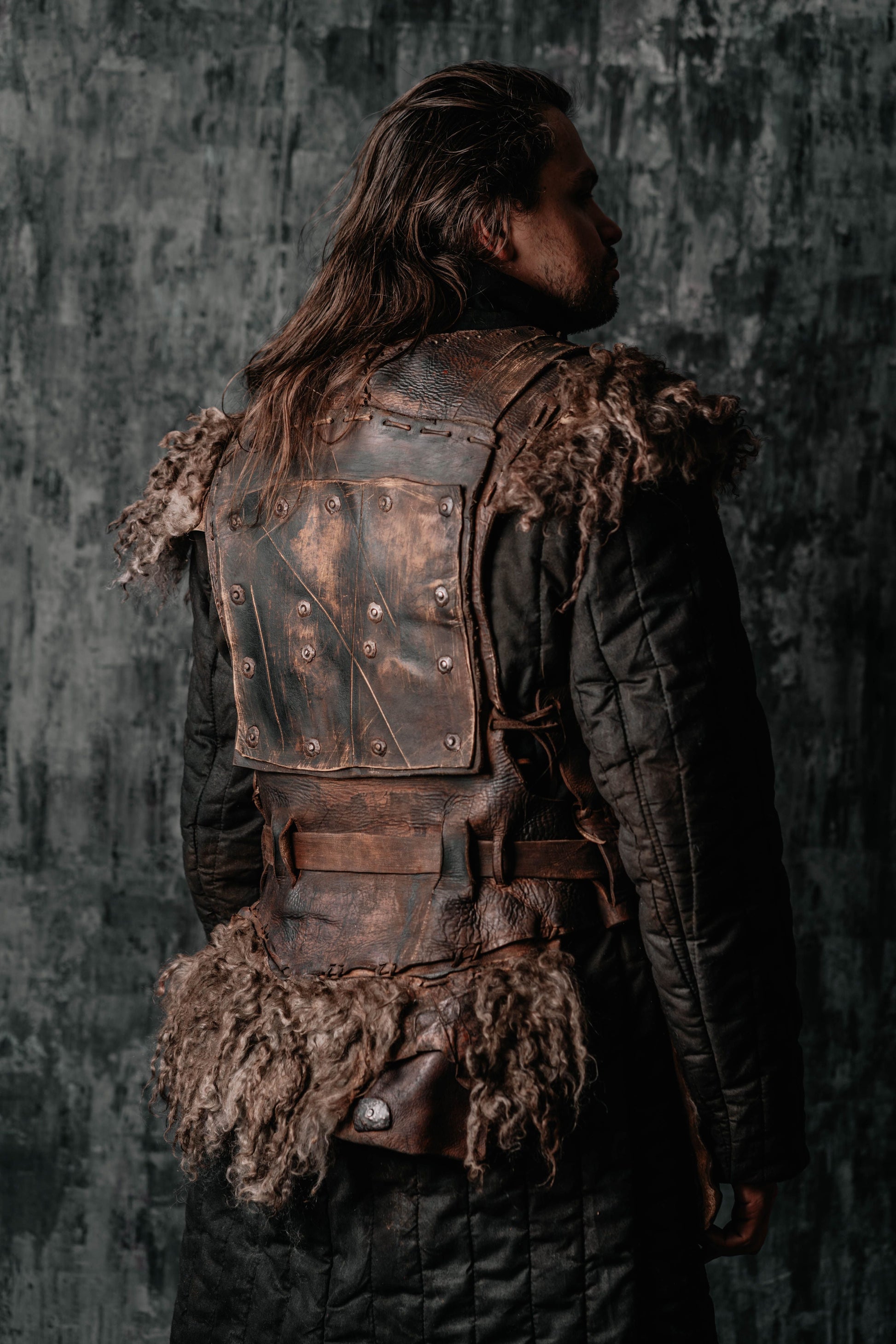 Viking larp armor with bass accents - SokolArmory