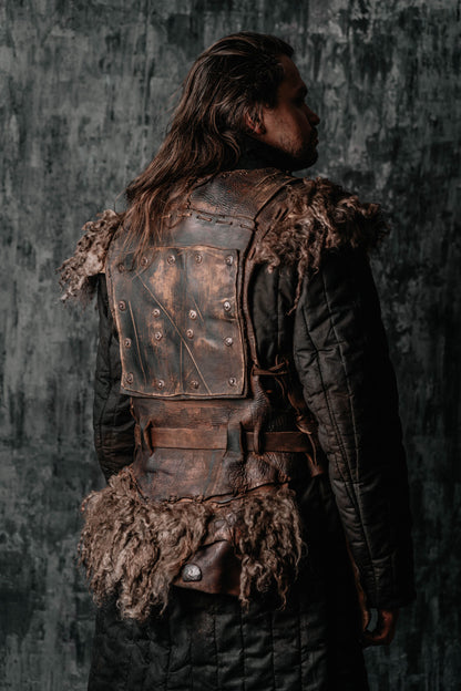 Viking larp armor with bass accents - SokolArmory