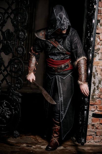 Stealthy Assassin Costume: Ideal for Cosplay and LARP Adventures - SokolArmory