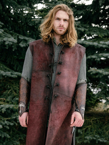 Aragorn leather vest (Lord of the Rings) - SokolArmory