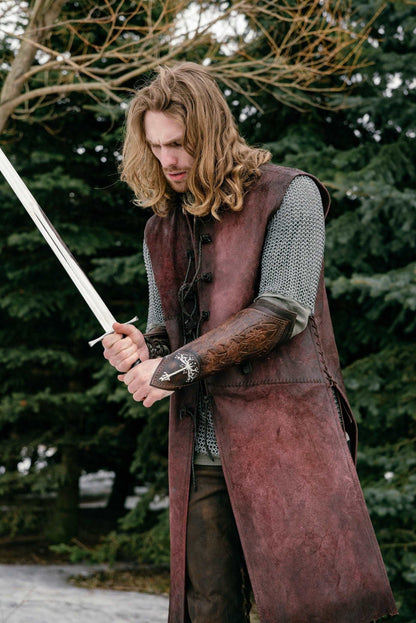 Aragorn leather vest (Lord of the Rings) - SokolArmory