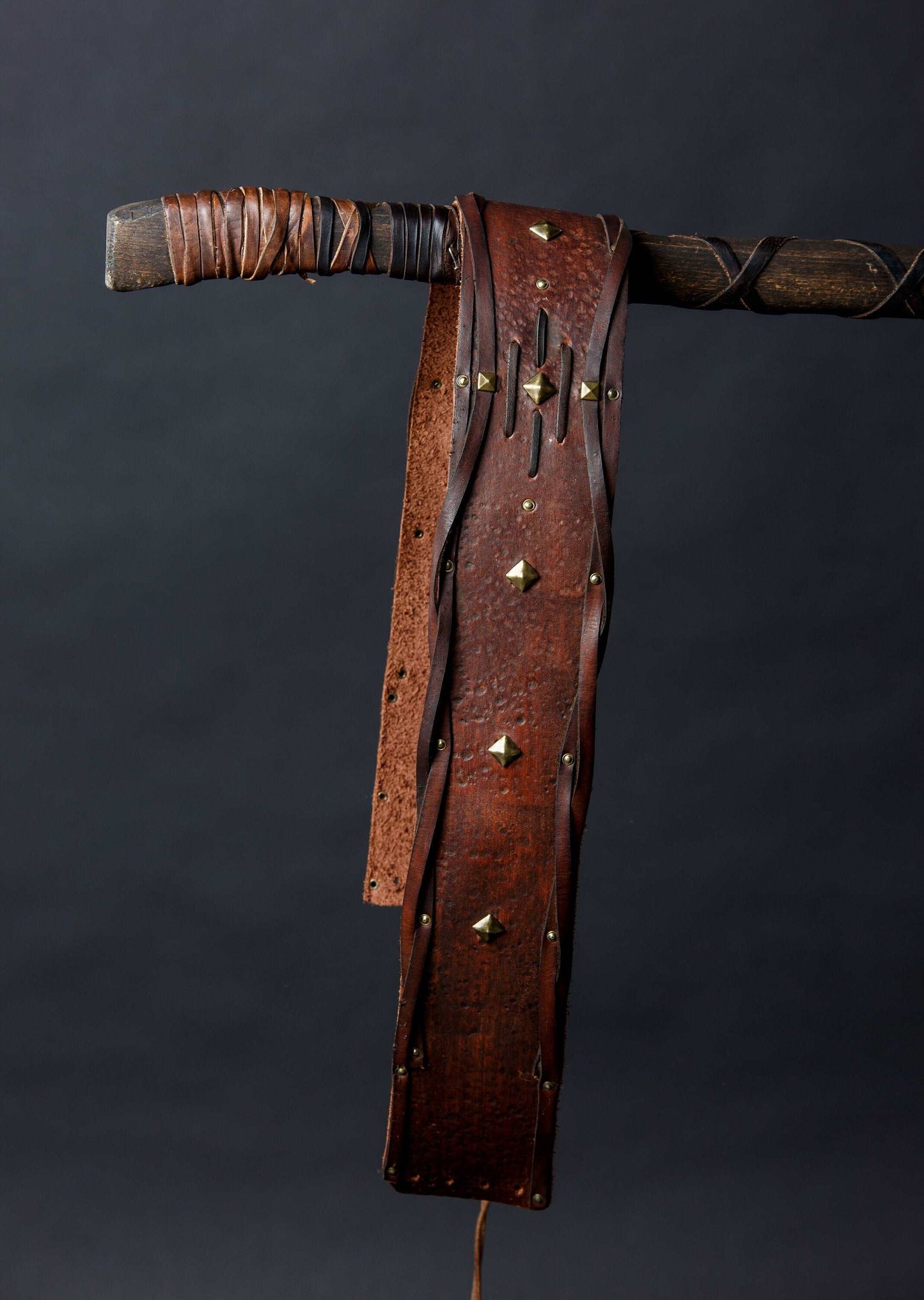 Bjorn leather wide belt - SokolArmory