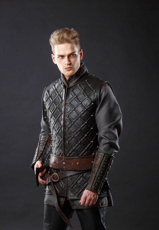 Bjorn leather wide belt - SokolArmory
