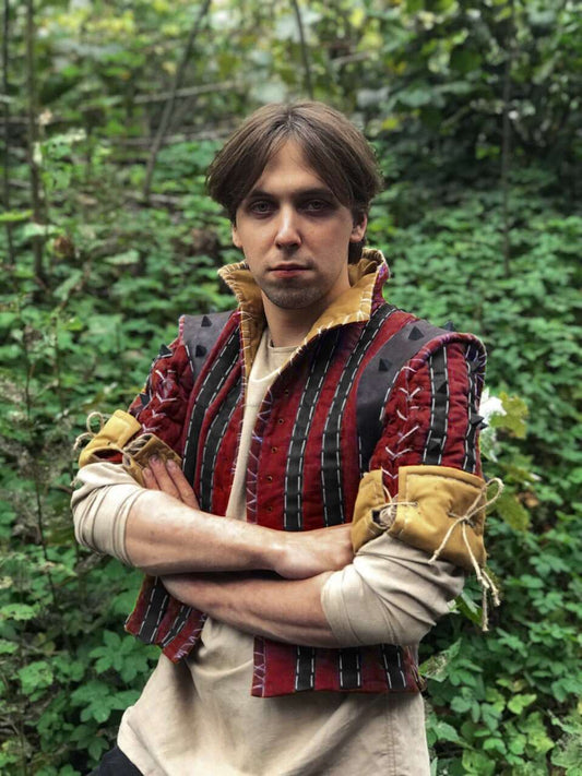 Eskel red gambeson with thorns (Witcher 3) - SokolArmory