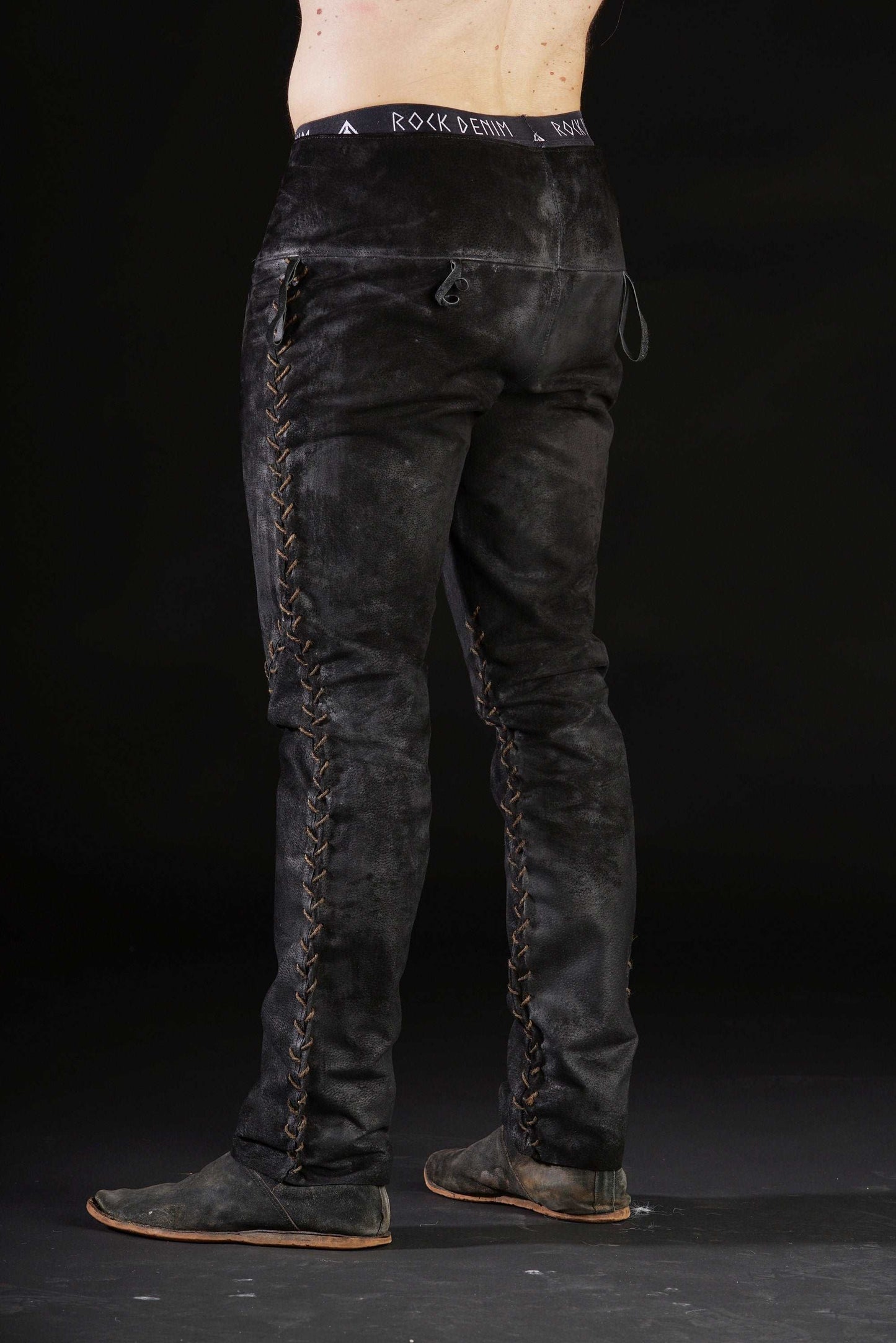 Black leather pants men - SokolArmory