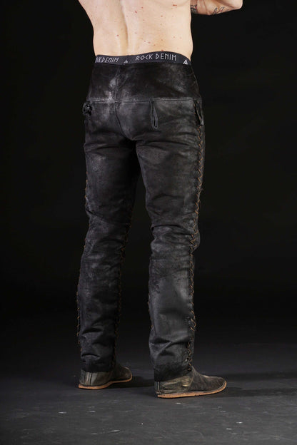 Black leather pants men - SokolArmory
