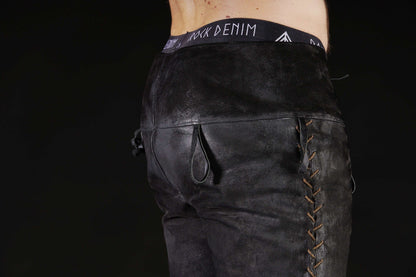 Black leather pants men - SokolArmory