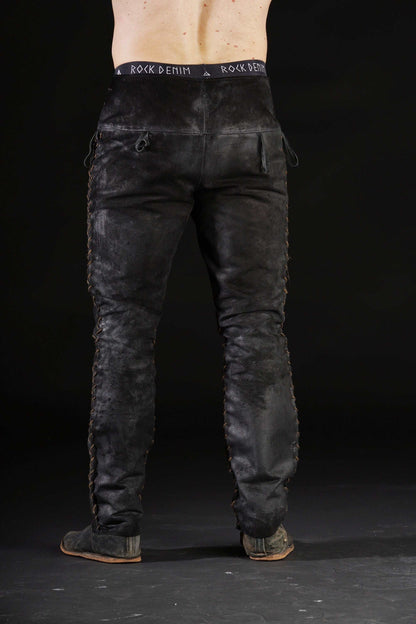 Black leather pants men - SokolArmory