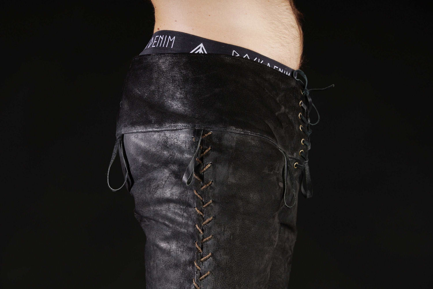 Black leather pants men - SokolArmory