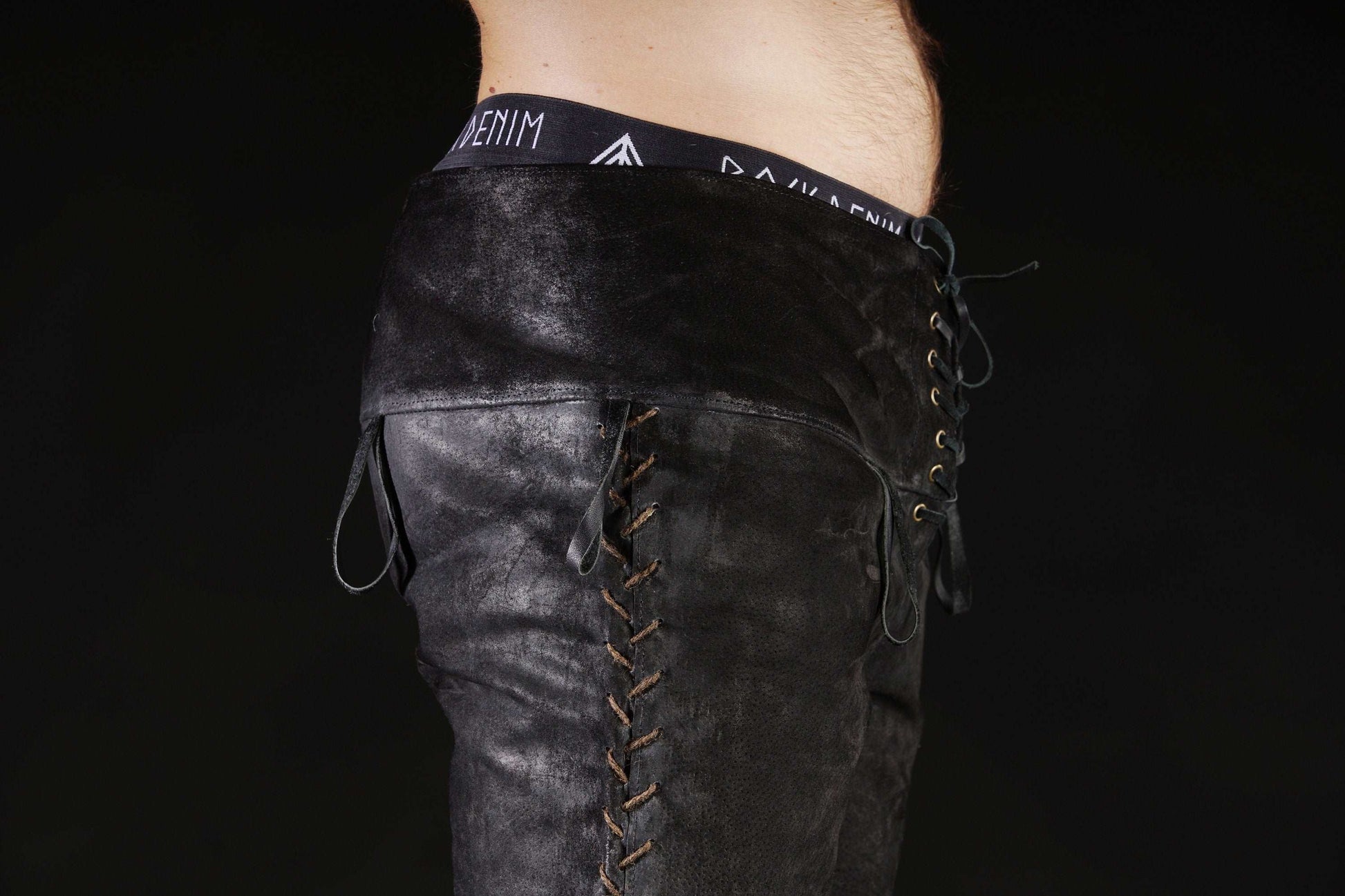 Black leather pants men - SokolArmory