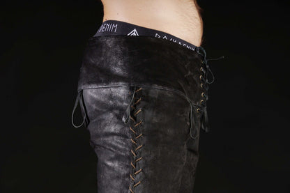 Black leather pants men - SokolArmory