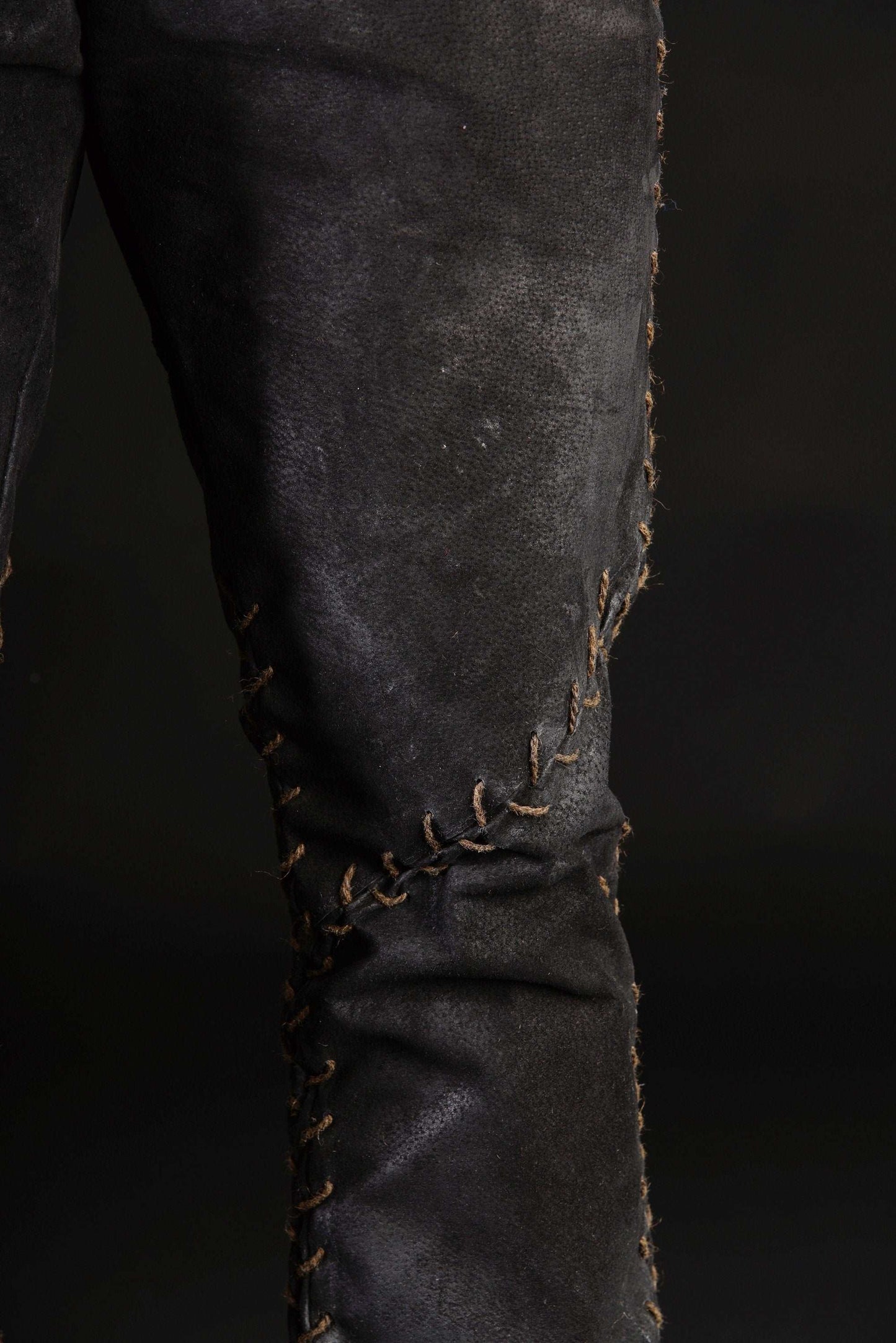 Black leather pants men - SokolArmory