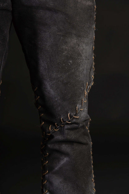 Black leather pants men - SokolArmory