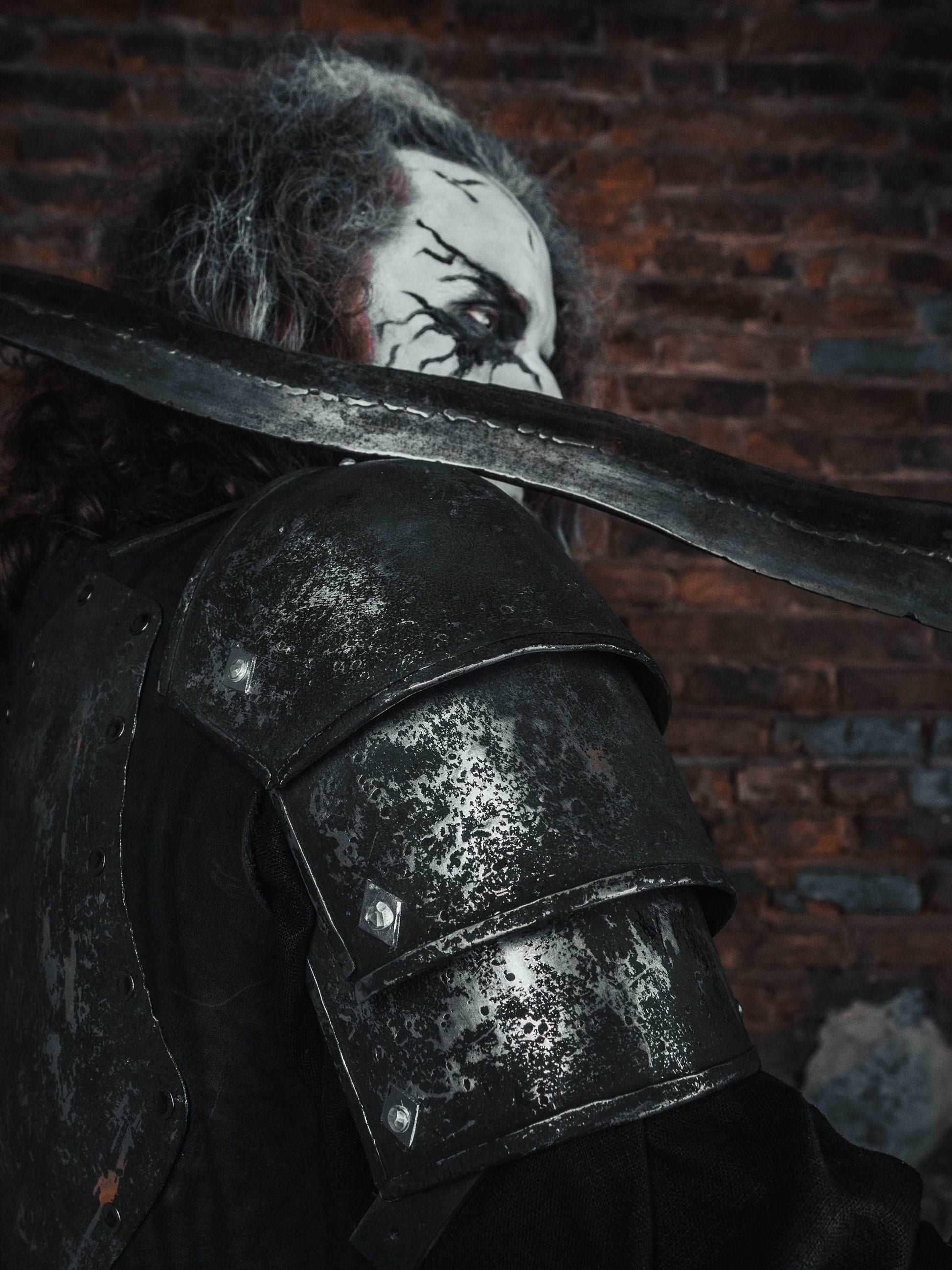 Black steel armor set - SokolArmory
