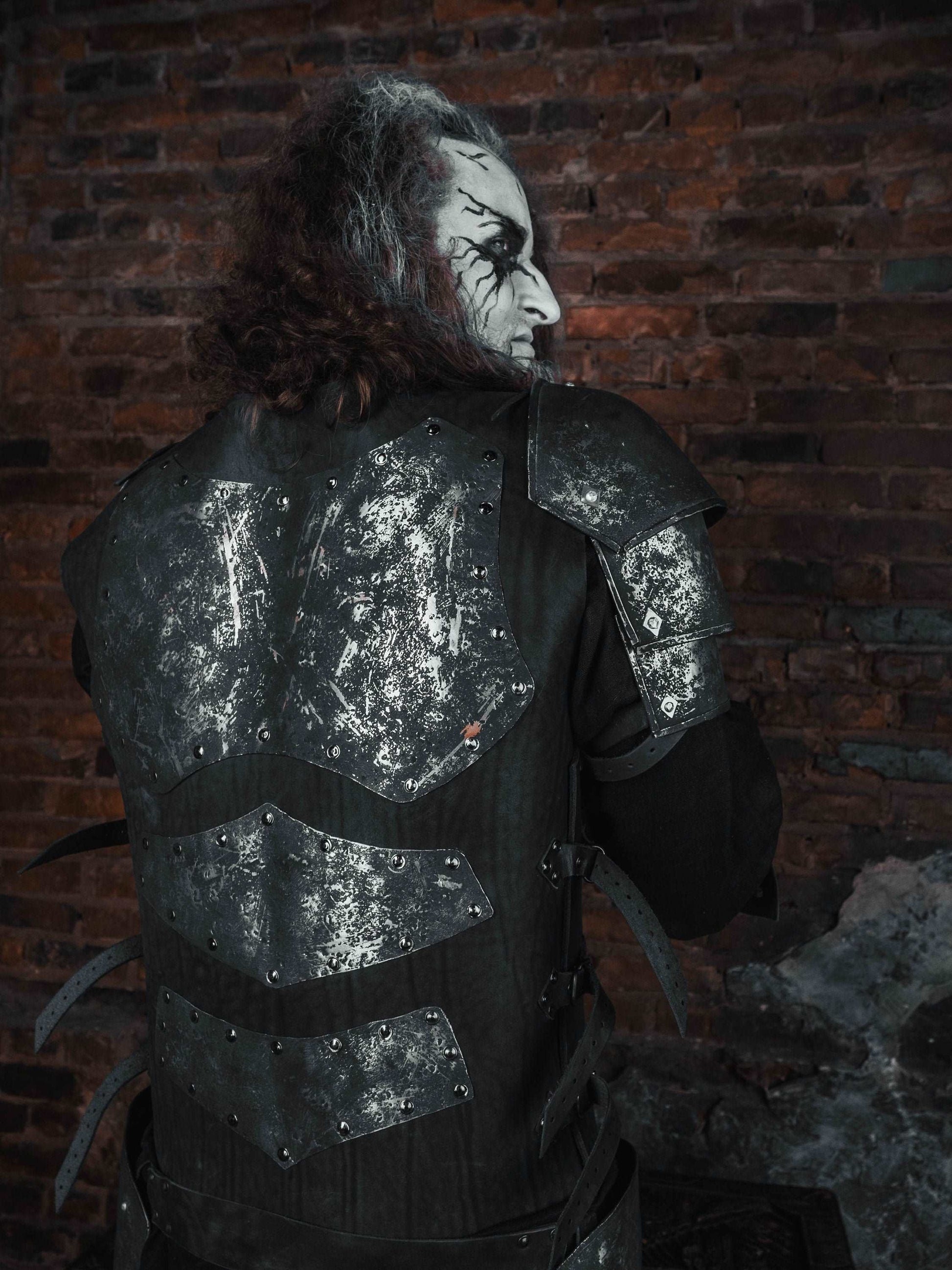 Black steel armor set - SokolArmory