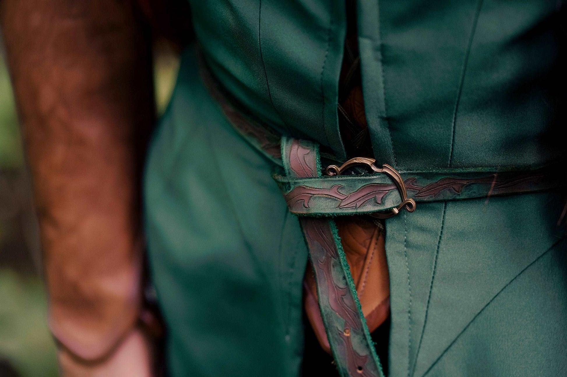 Elvish green leaf belt - SokolArmory