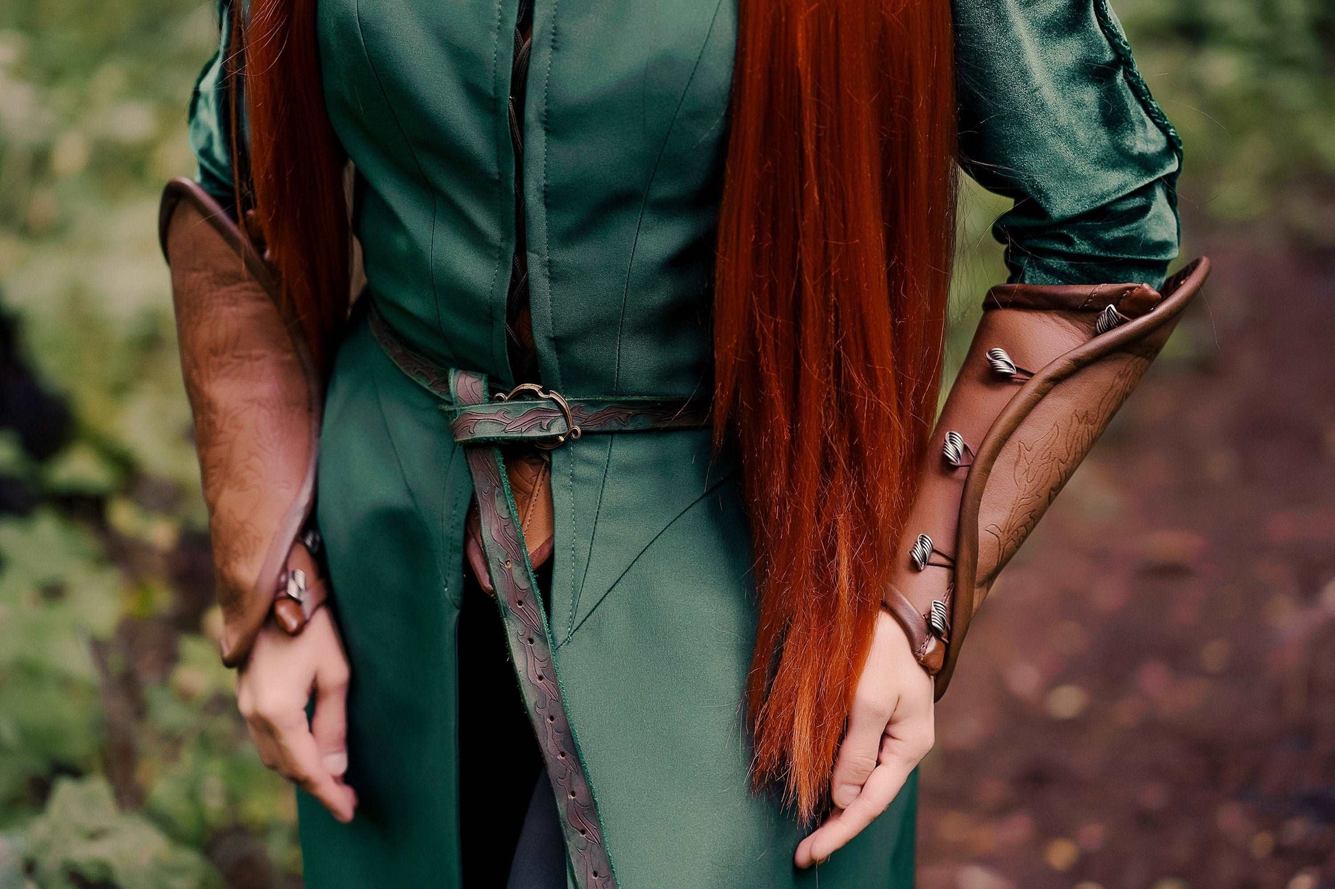 Elvish green leaf belt - SokolArmory
