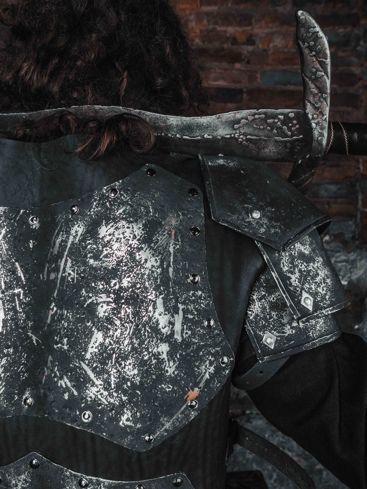 Black steel armor set - SokolArmory
