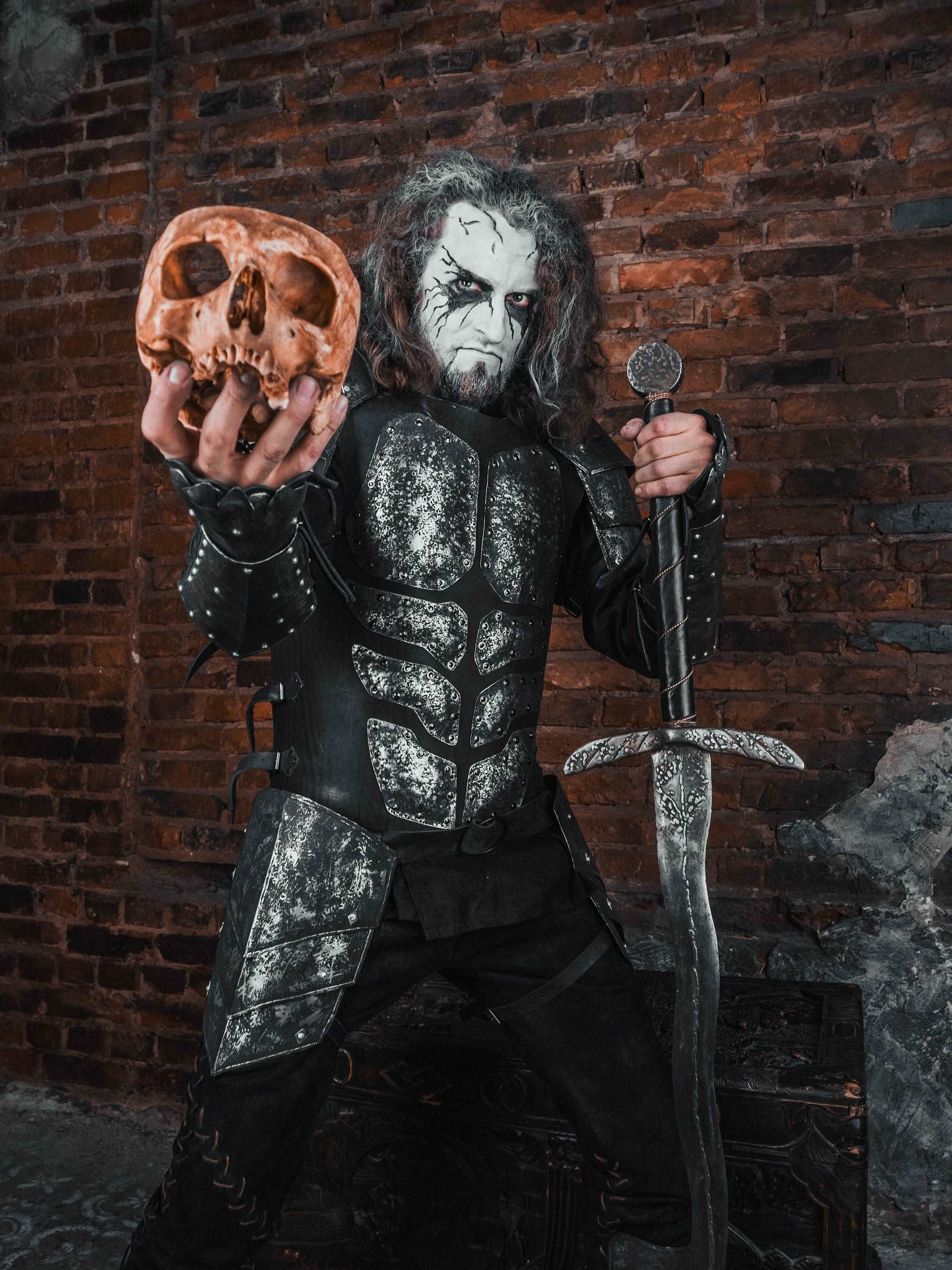 Black steel armor set - SokolArmory