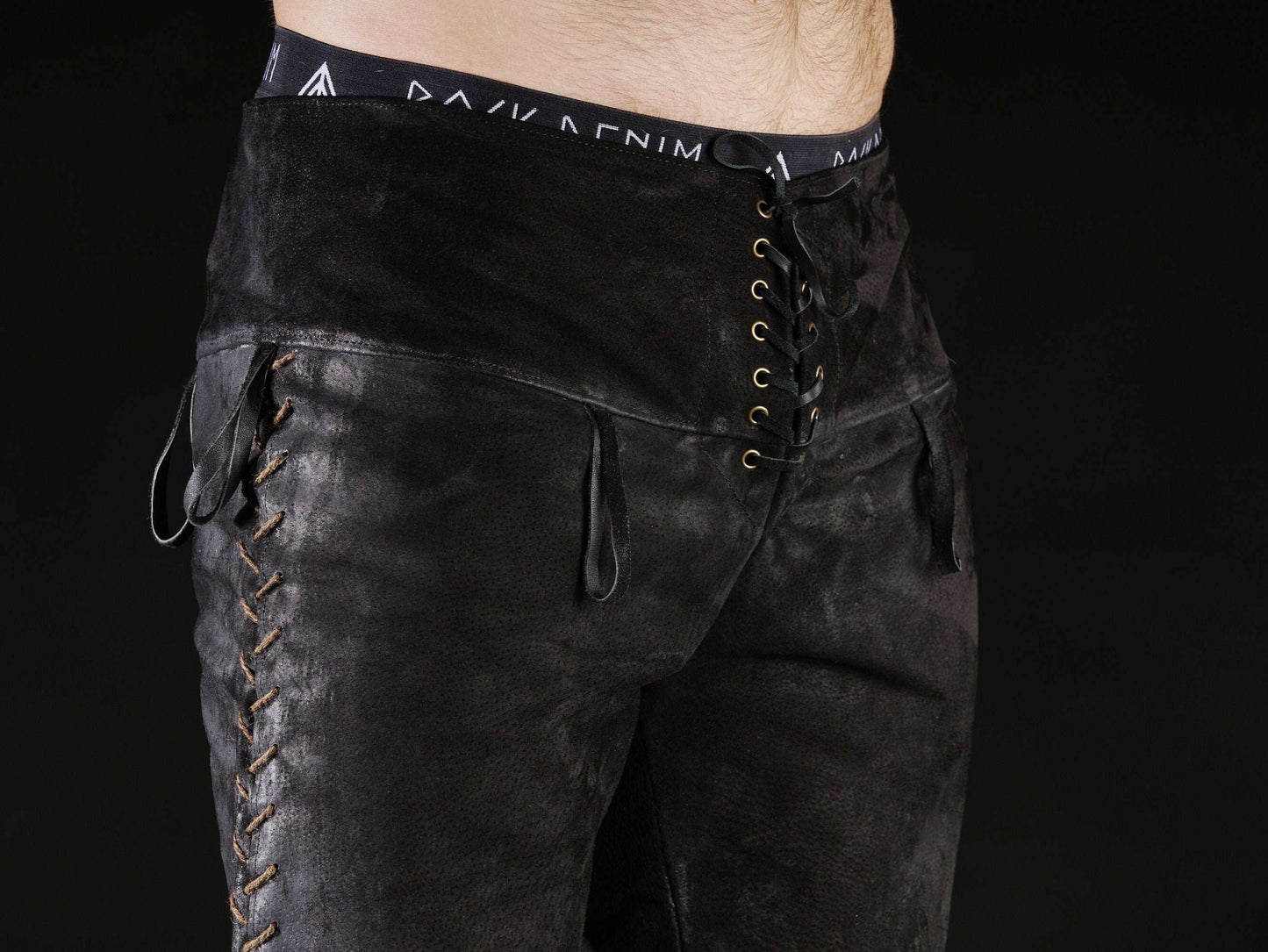 Black leather pants men - SokolArmory