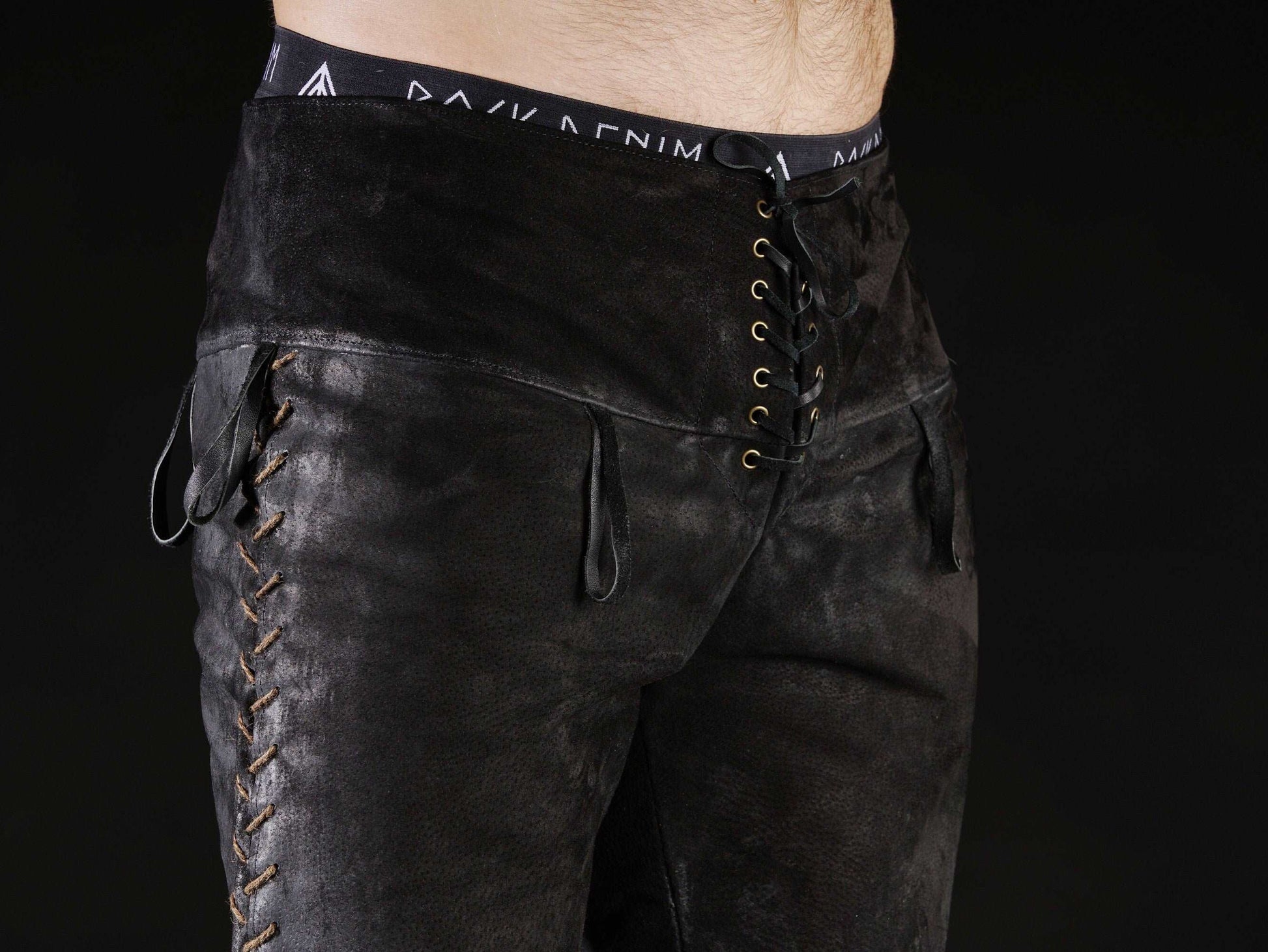 Black leather pants men - SokolArmory