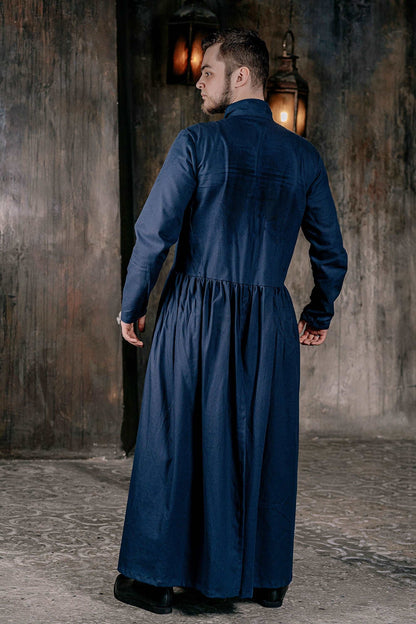Blue linen underdress - SokolArmory