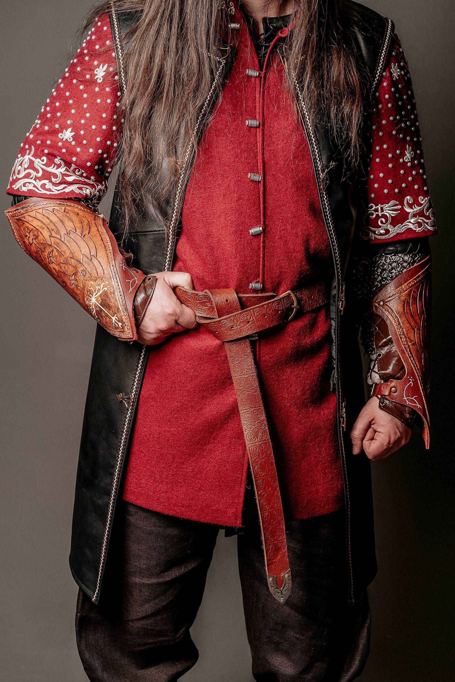 Aragorn leather belt (Lord of the Rings) - SokolArmory