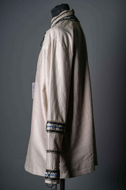 Haraldr white wool tunic (Vikings) - SokolArmory